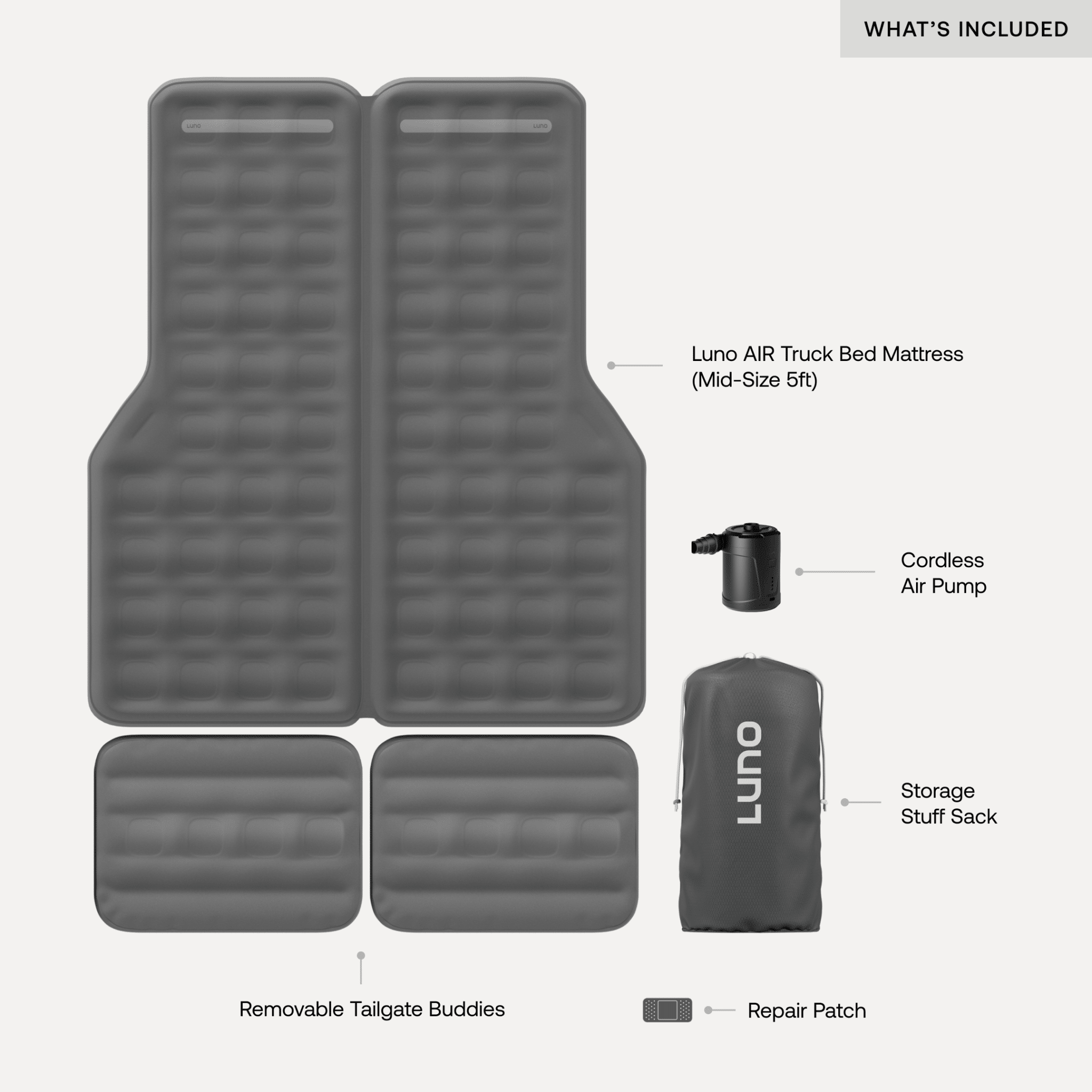Luno AIR Truck Bed Mattress - Spirit of 1876Luno®