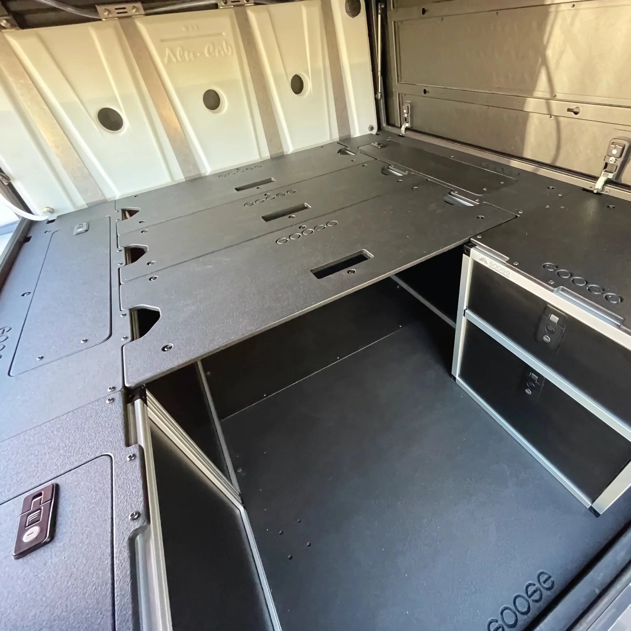 Alu - Cab Canopy Camper - Sleep Deck Panel - Utility Module to Utility Module - 6' Bed Extension Panel - Spirit of 1876 - Goose Gear
