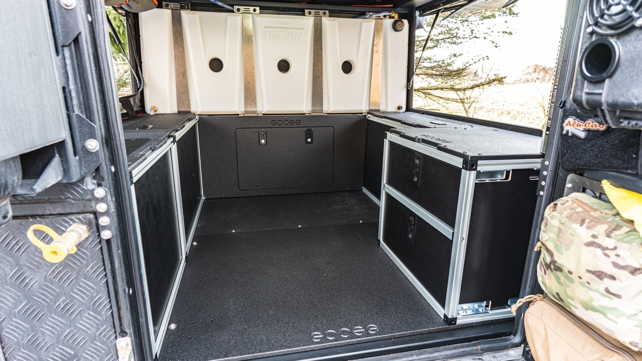 Alu - Cab Canopy Camper V2 - Chevy Colorado/GMC Canyon 2015 - 2022 2nd Gen. - Rear Double Drawer Module - 6' Bed - Spirit of 1876 - Goose Gear