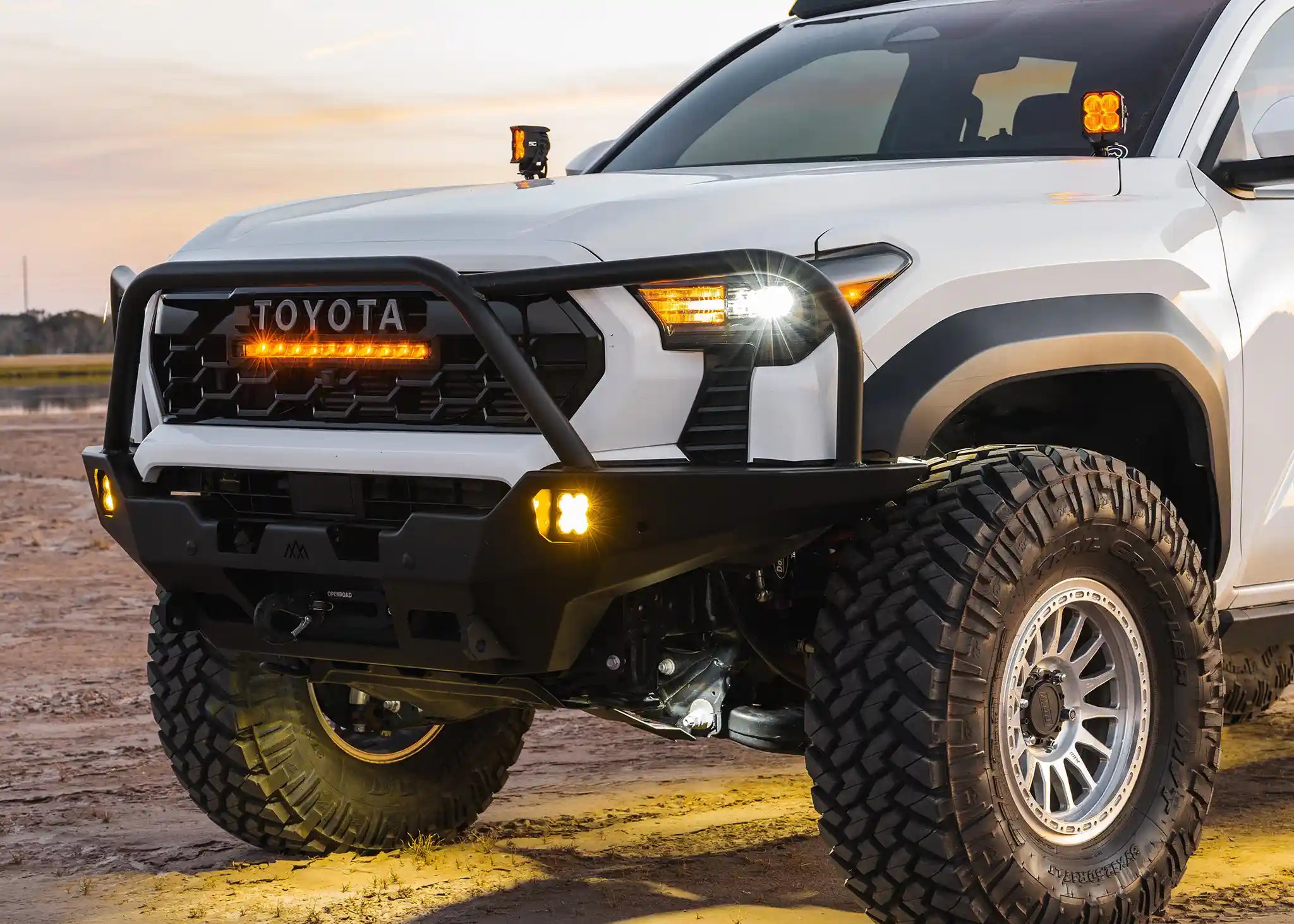 Hi - Lite Overland Toyota Tacoma Front Bumper 4th Gen (2024 - 2026) [Bull Bar] - Spirit of 1876Backwoods Adventure Mods