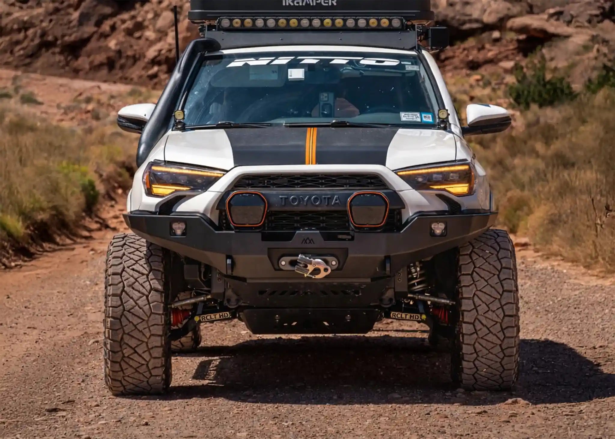 Hi - Lite Overland Toyota 4Runner Front Bumper 5th Gen (2010 - 2024) [No Bull Bar] - Spirit of 1876 - Backwoods Adventure Mods