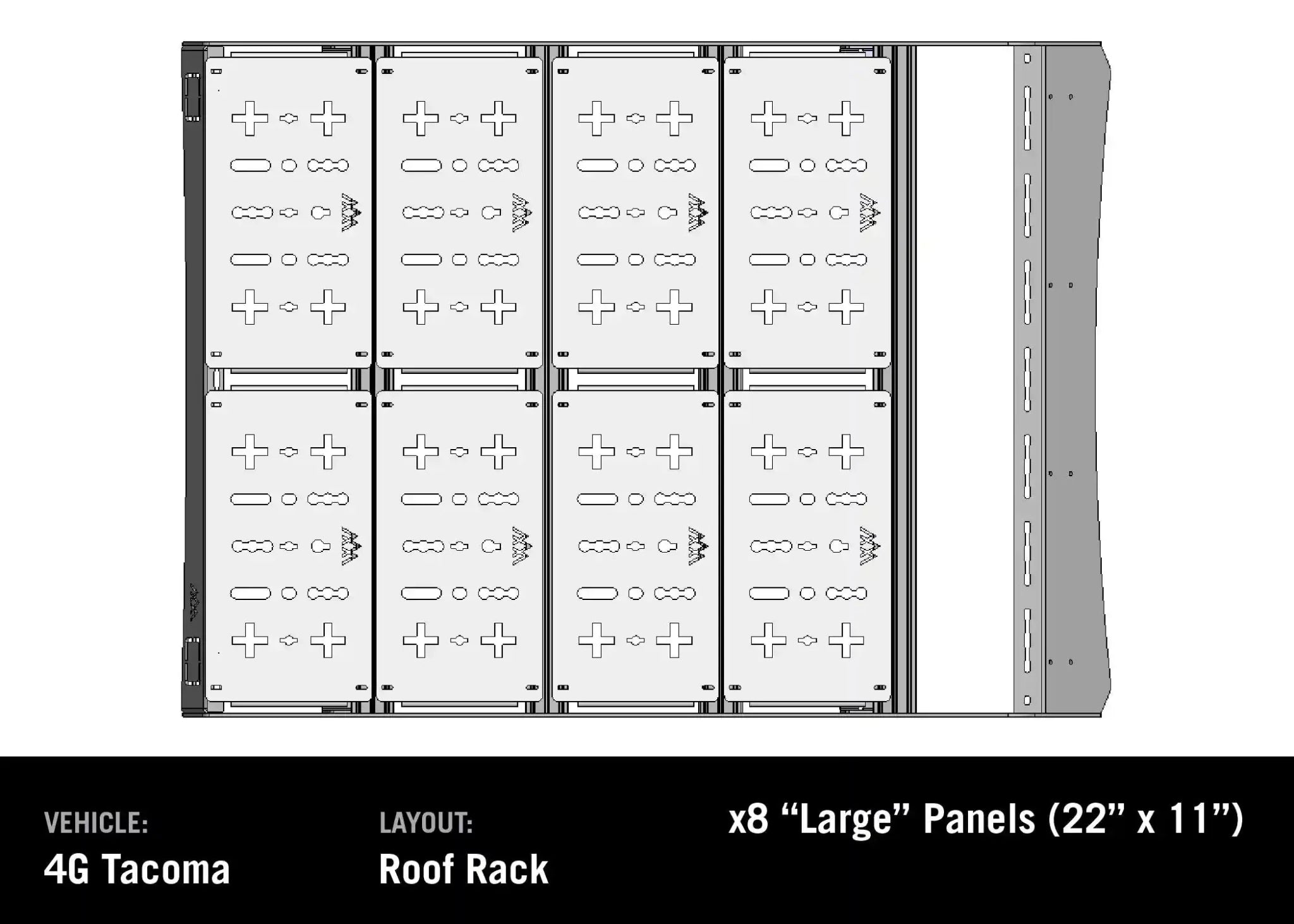 DRIFTR Roof Rack Deck Accessory Panels - Spirit of 1876 - Backwoods Adventure Mods