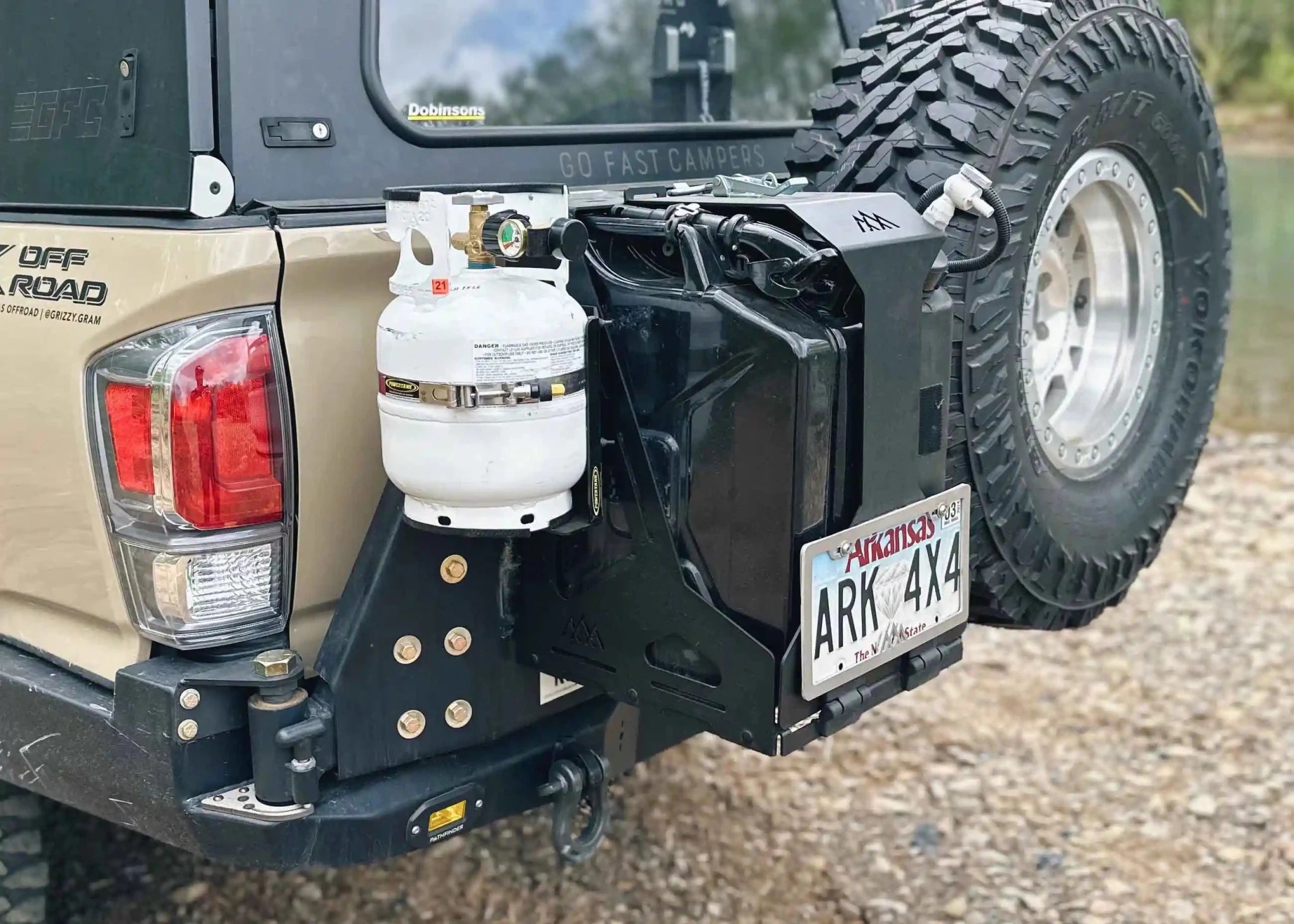 Jerry's Can Holder - Dual Universal Jerry Can Carrier - Spirit of 1876Backwoods Adventure Mods