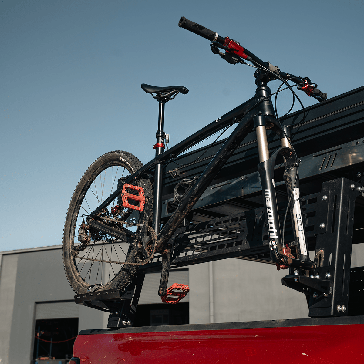Bed Rack Bike Mount - Spirit of 1876 - Dealers of Cali Raised LED