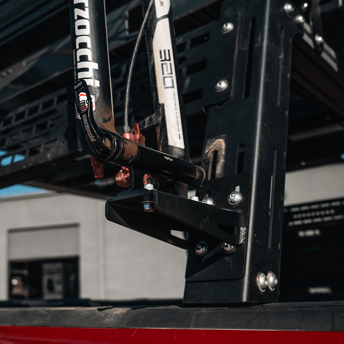 Bed Rack Bike Mount - Spirit of 1876 - Dealers of Cali Raised LED