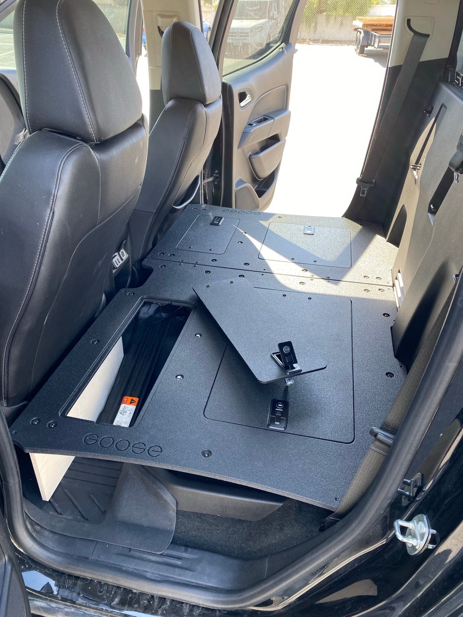 Chevy Colorado 2015 - 2022 2nd Gen. Crew Cab - Second Row Seat Delete Plate System - Spirit of 1876 - Goose Gear