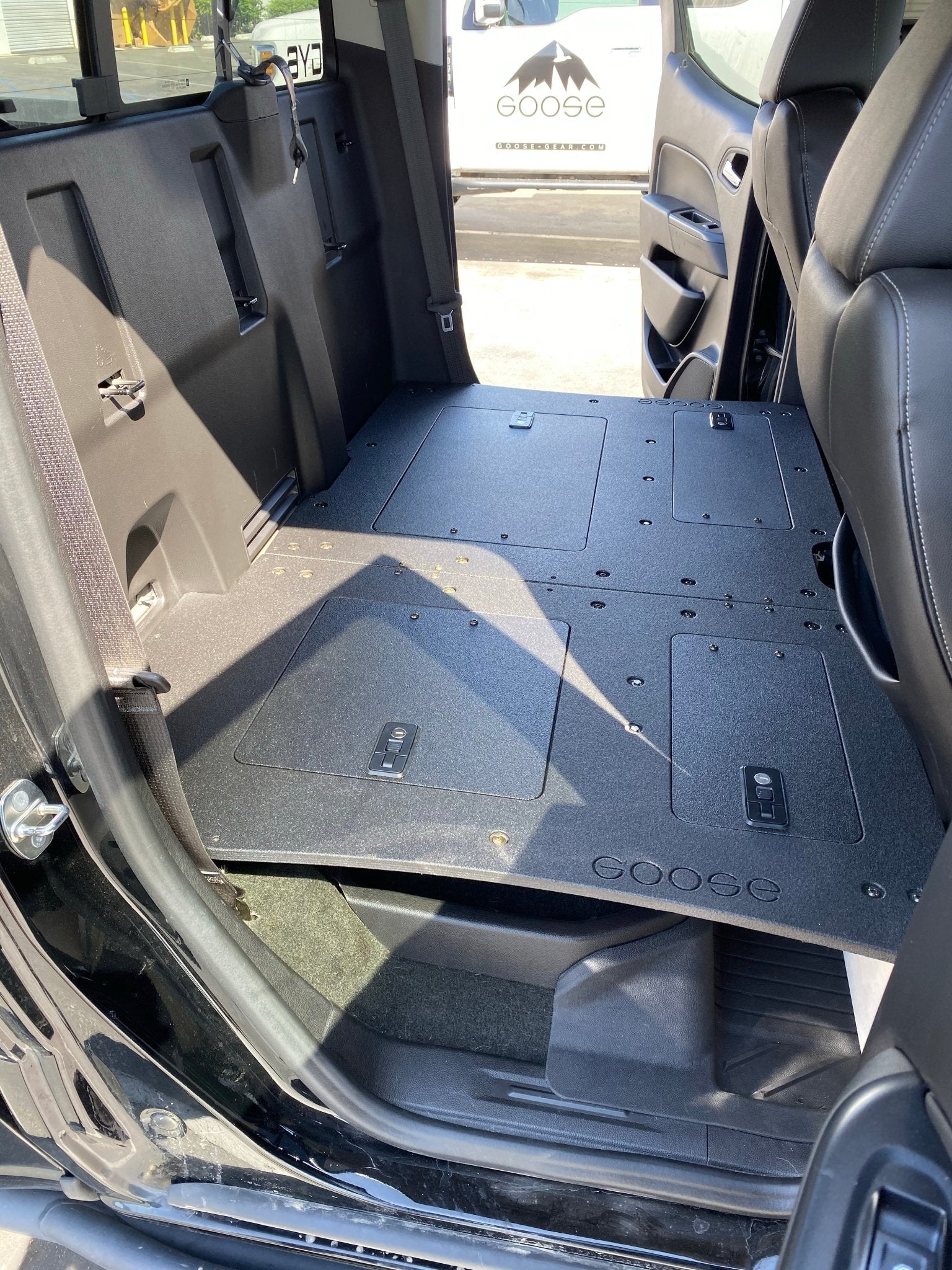 Chevy Colorado 2015 - 2022 2nd Gen. Crew Cab - Second Row Seat Delete Plate System - Spirit of 1876 - Goose Gear