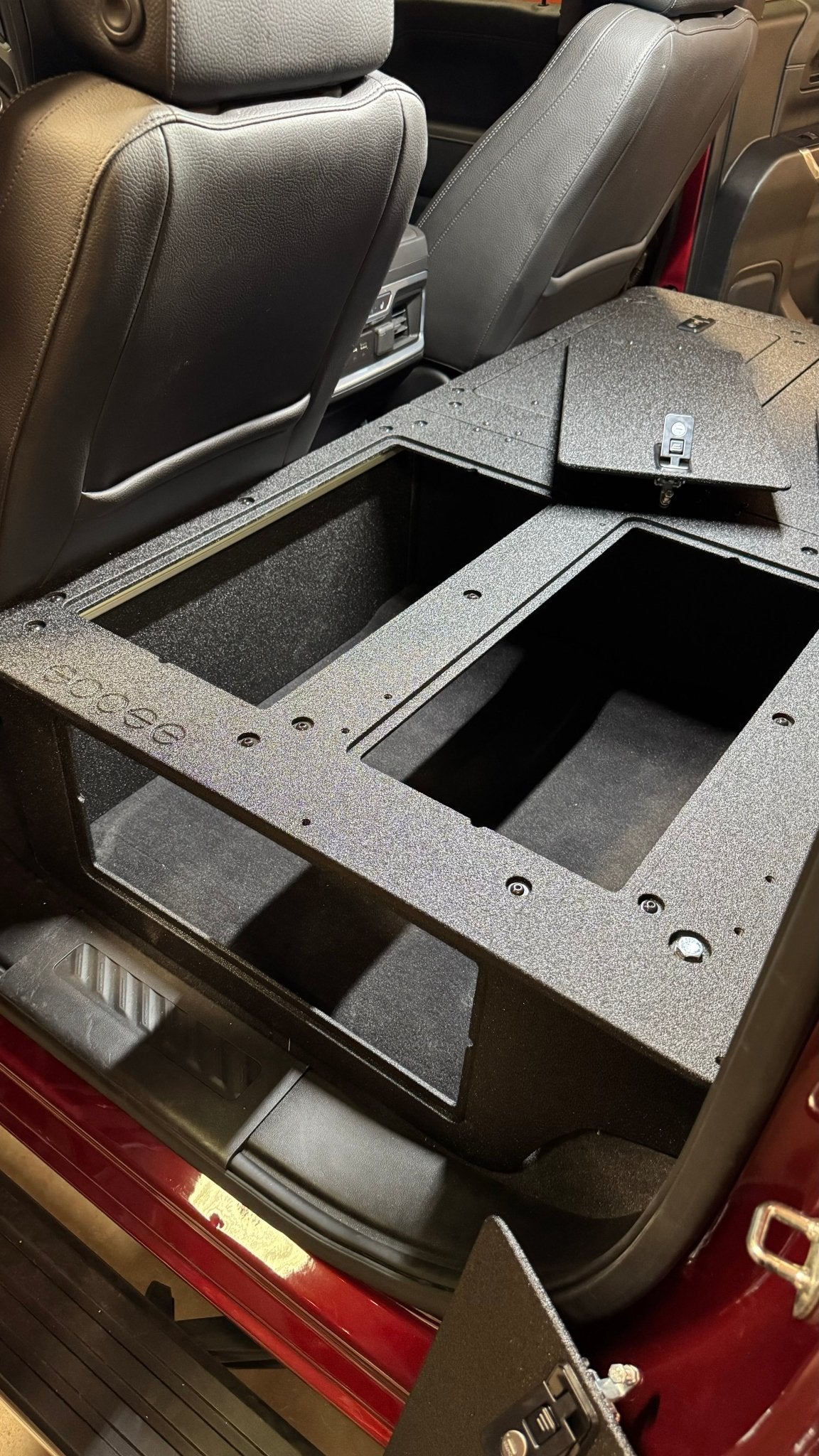 CHEVY - SILVERADO - 4TH GEN - GMC - SIERRA - 2019 - PRESENT - 5TH GEN - EXPLORE SERIES - CREW CAB - SEAT DELETE PLATE SYSTEM - SECOND ROW - 100% - Spirit of 1876 - Goose Gear