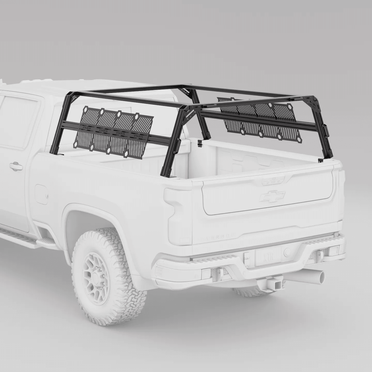 Chevy Silverado / GMC Sierra 2500HD & 3500HD Pre-configured XTR1 Bed Rack - Spirit of 1876 - Xtrusion Overland