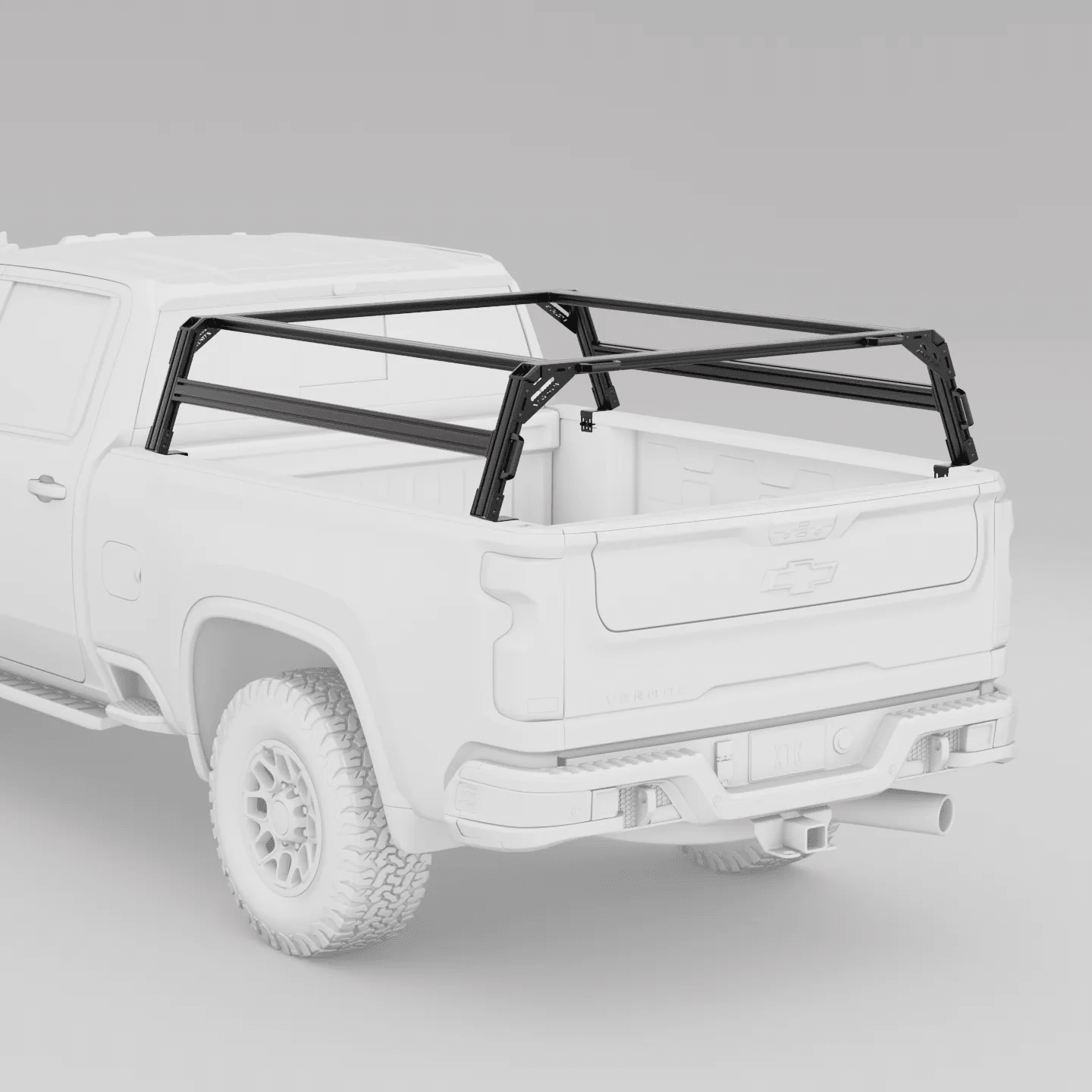 Chevy Silverado / GMC Sierra 2500HD & 3500HD Pre-configured XTR1 Bed Rack - Spirit of 1876 - Xtrusion Overland