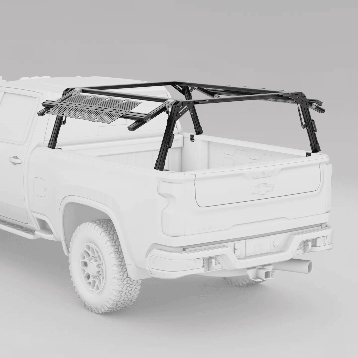 Chevy Silverado / GMC Sierra 2500HD & 3500HD Pre-configured XTR1 Bed Rack - Spirit of 1876 - Xtrusion Overland