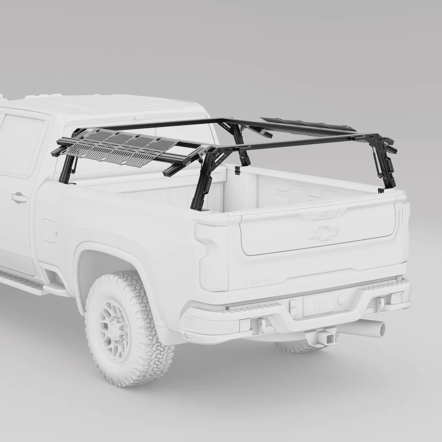 Chevy Silverado / GMC Sierra 2500HD & 3500HD Pre-configured XTR1 Bed Rack - Spirit of 1876 - Xtrusion Overland