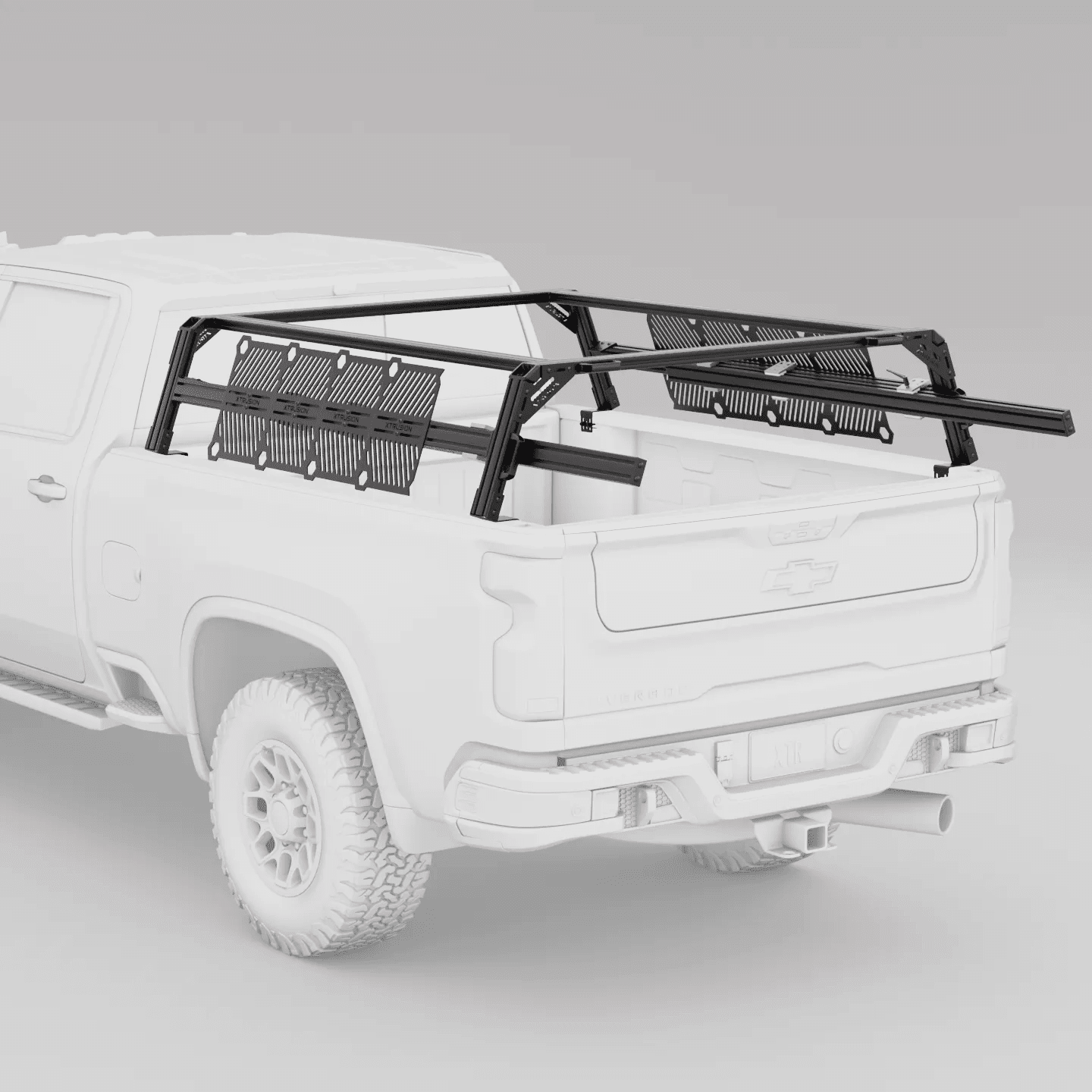 Chevy Silverado / GMC Sierra 2500HD & 3500HD Pre-configured XTR1 Bed Rack - Spirit of 1876 - Xtrusion Overland