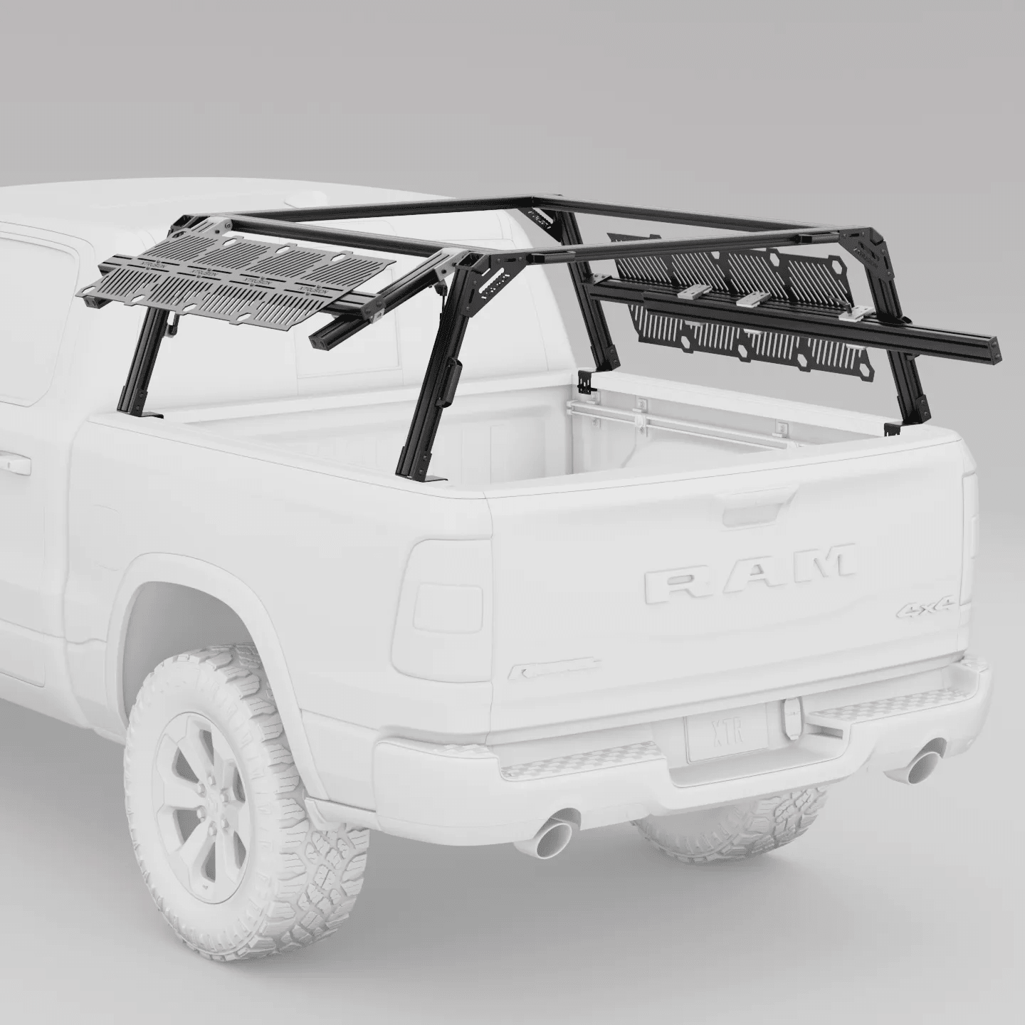 Dodge Ram 2500/3500 HD Pre-configured XTR1 Bed Rack (Straight Bed) - Spirit of 1876 - Xtrusion Overland