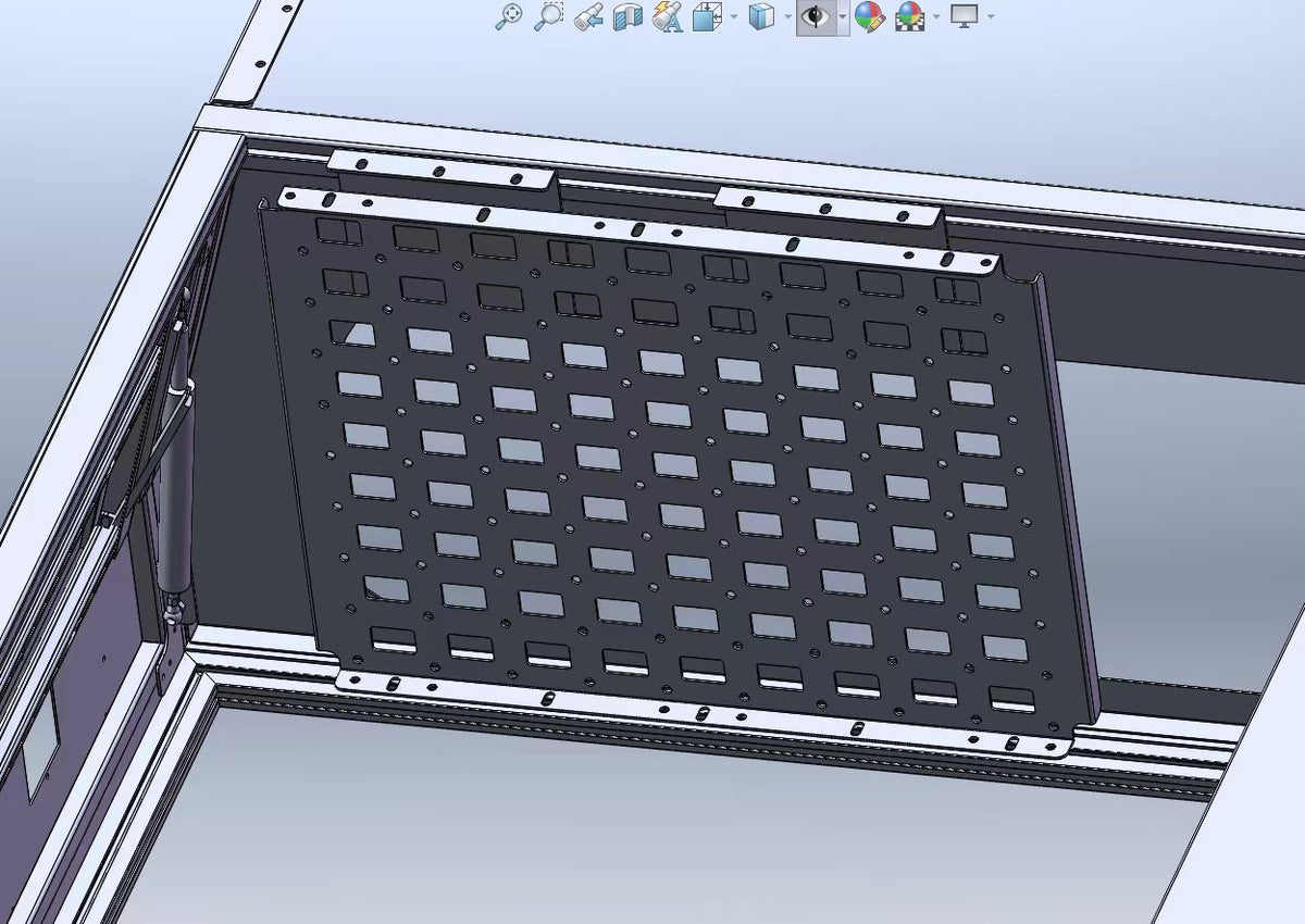 Front Molle Panel – Mount Controllers, Inverters & Organize Gear in Your Truck or Canopy Camper