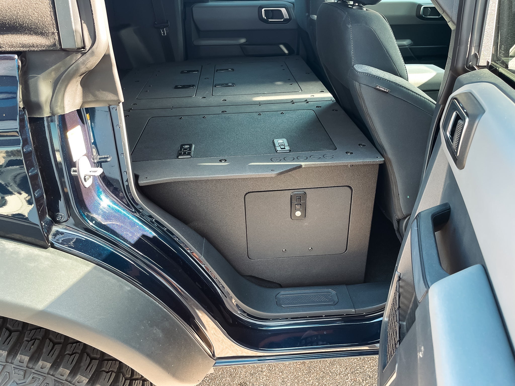 Ford Bronco 2021 - Present 6 Gen. 4 Door - Second Row Seat Delete Plate System - Module Height - Spirit of 1876 - Goose Gear