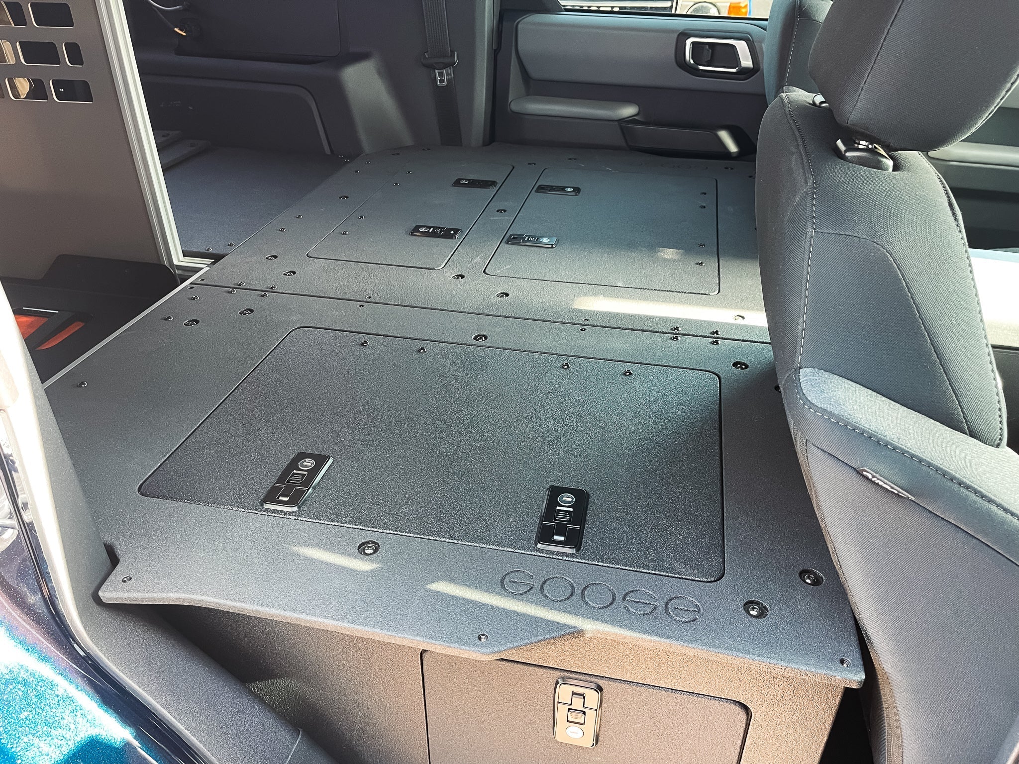 Ford Bronco 2021 - Present 6 Gen. 4 Door - Second Row Seat Delete Plate System - Module Height - Spirit of 1876 - Goose Gear
