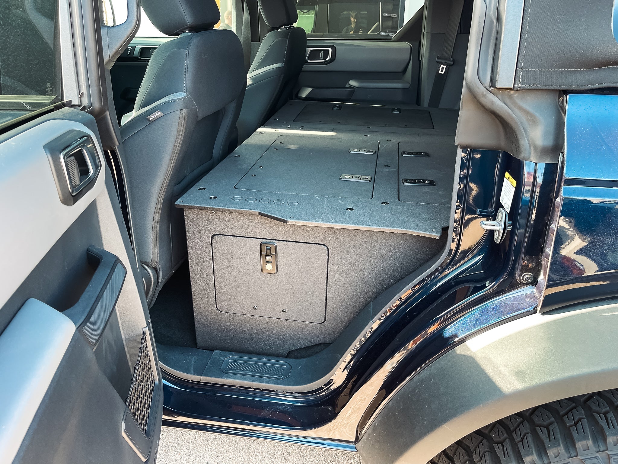 Ford Bronco 2021 - Present 6 Gen. 4 Door - Second Row Seat Delete Plate System - Module Height - Spirit of 1876 - Goose Gear