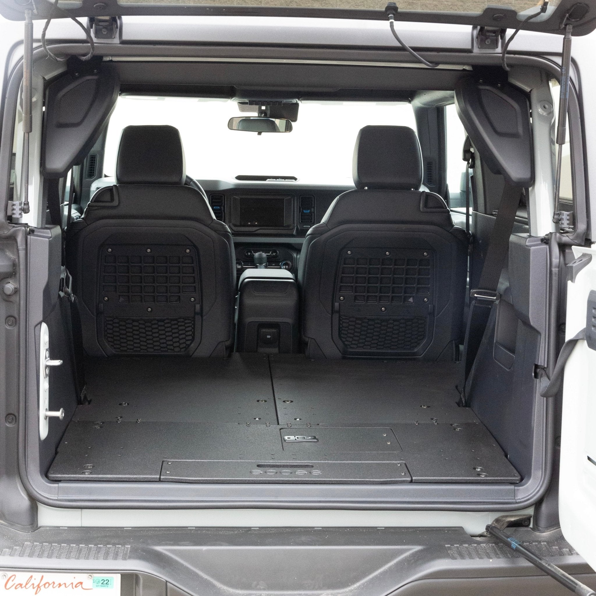 Ford Bronco 2021 - Present 6th Gen. 2 Door - Second Row Seat Delete Plate System - Spirit of 1876 - Goose Gear