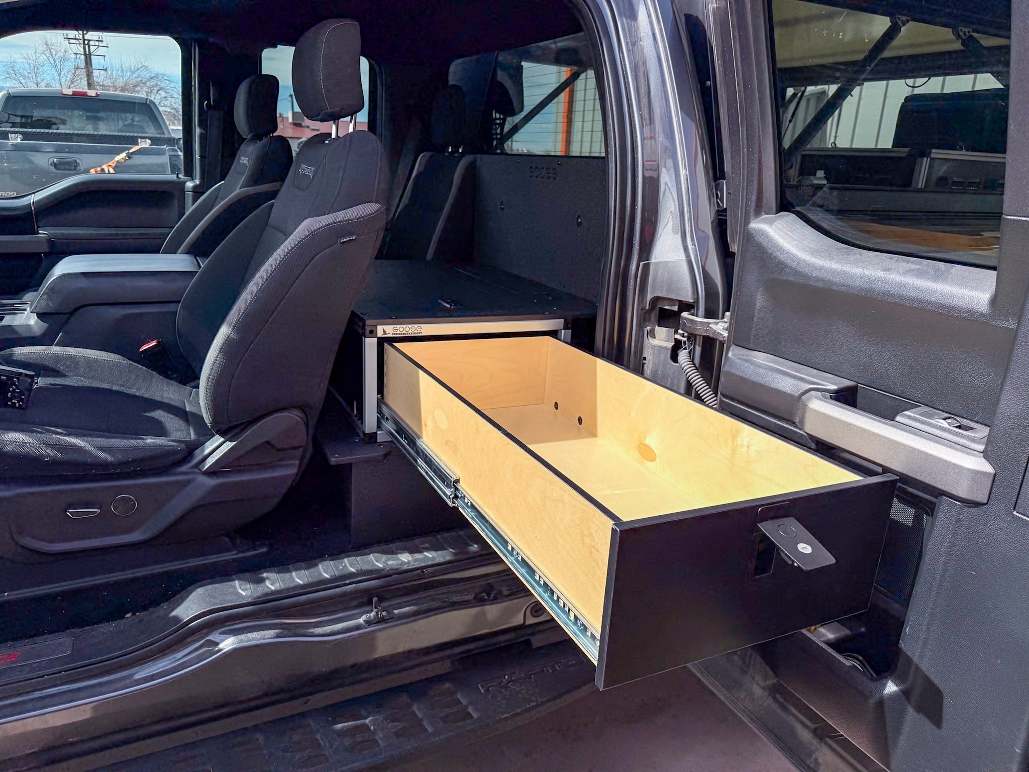Ford - F150 - 2015 - Present - 13th - 14th Gen - Super Cab - without the center mounted B&O Subwoofer - Explore Series - Single Drawer Module - With Fitted Top Plate - Spirit of 1876 - Goose Gear