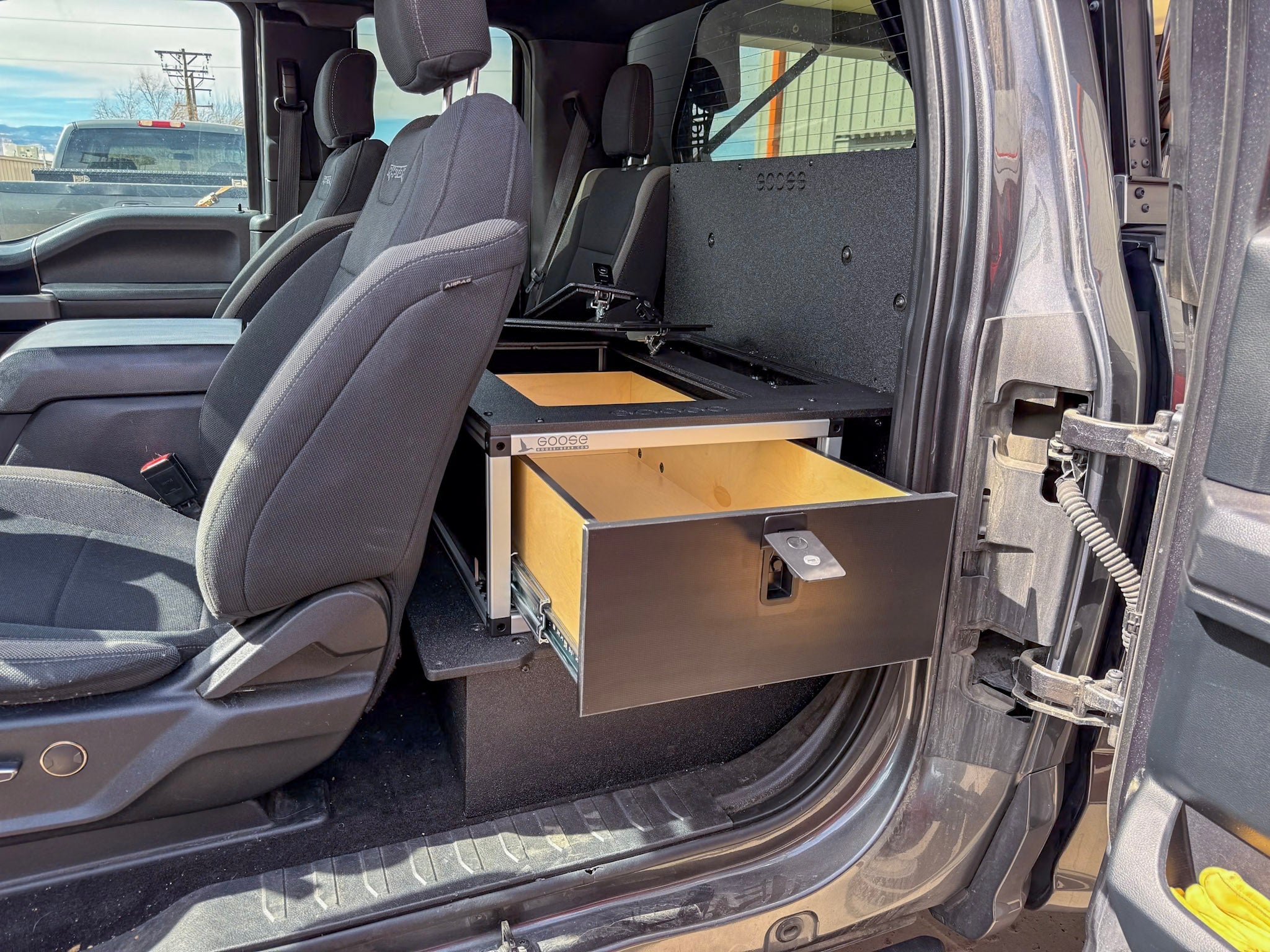 Ford - F150 - 2015 - Present - 13th - 14th Gen - Super Cab - without the center mounted B&O Subwoofer - Explore Series - Single Drawer Module - With Fitted Top Plate - Spirit of 1876 - Goose Gear