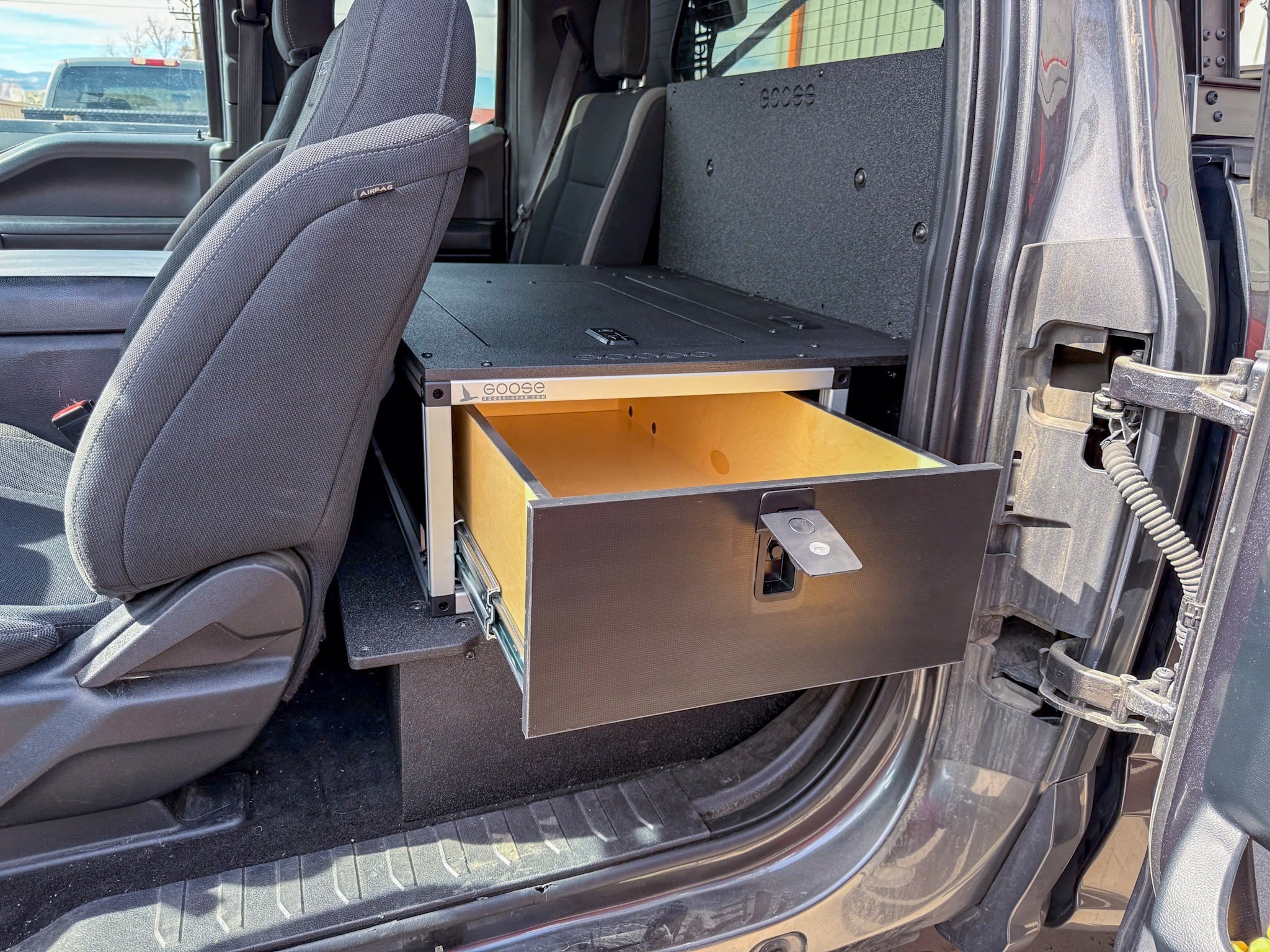 Ford - F150 - 2015 - Present - 13th - 14th Gen - Super Cab - without the center mounted B&O Subwoofer - Explore Series - Single Drawer Module - With Fitted Top Plate - Spirit of 1876 - Goose Gear
