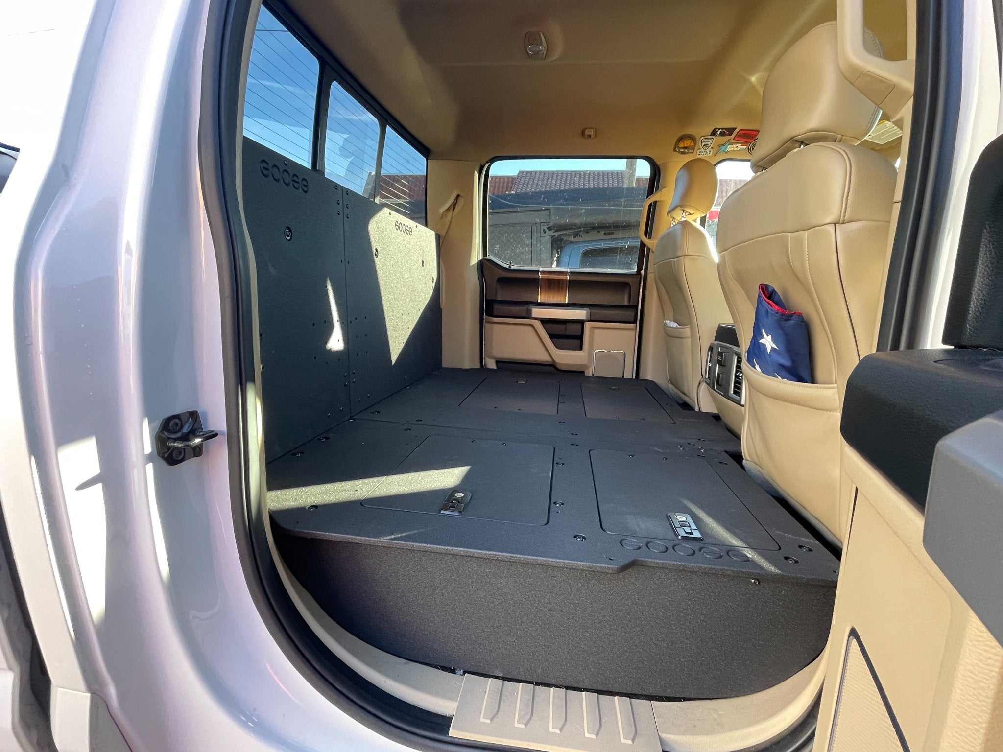 Ford F150 2015 - Present 13th & 14th Gen. SuperCrew - Second Row Seat Delete Plate System - Spirit of 1876 - Goose Gear