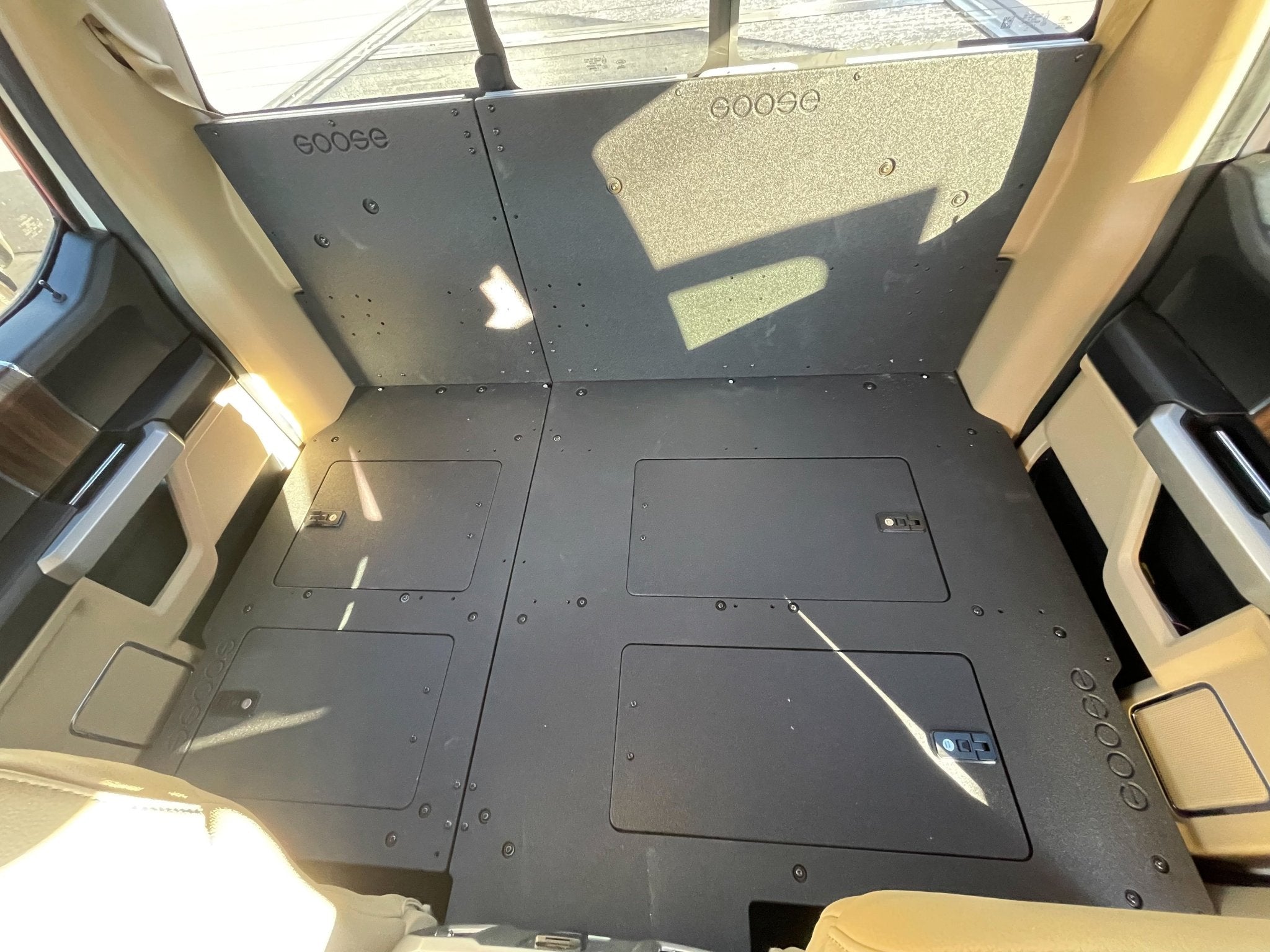 Ford F150 Raptor 2015 - 2020 2nd Gen. SuperCrew - Second Row Seat Delete Plate System - Spirit of 1876 - Goose Gear