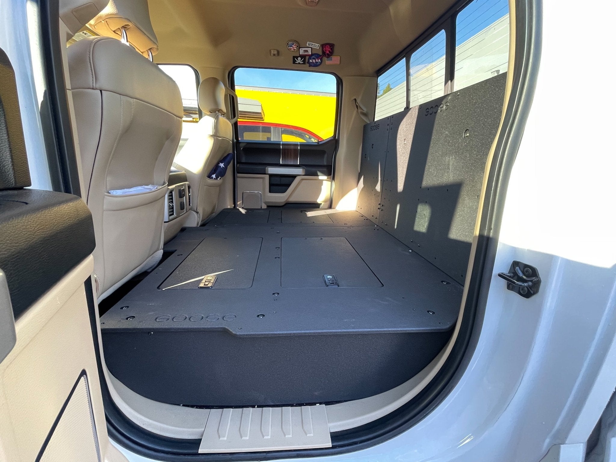 Ford F150 Raptor 2015 - 2020 2nd Gen. SuperCrew - Second Row Seat Delete Plate System - Spirit of 1876 - Goose Gear