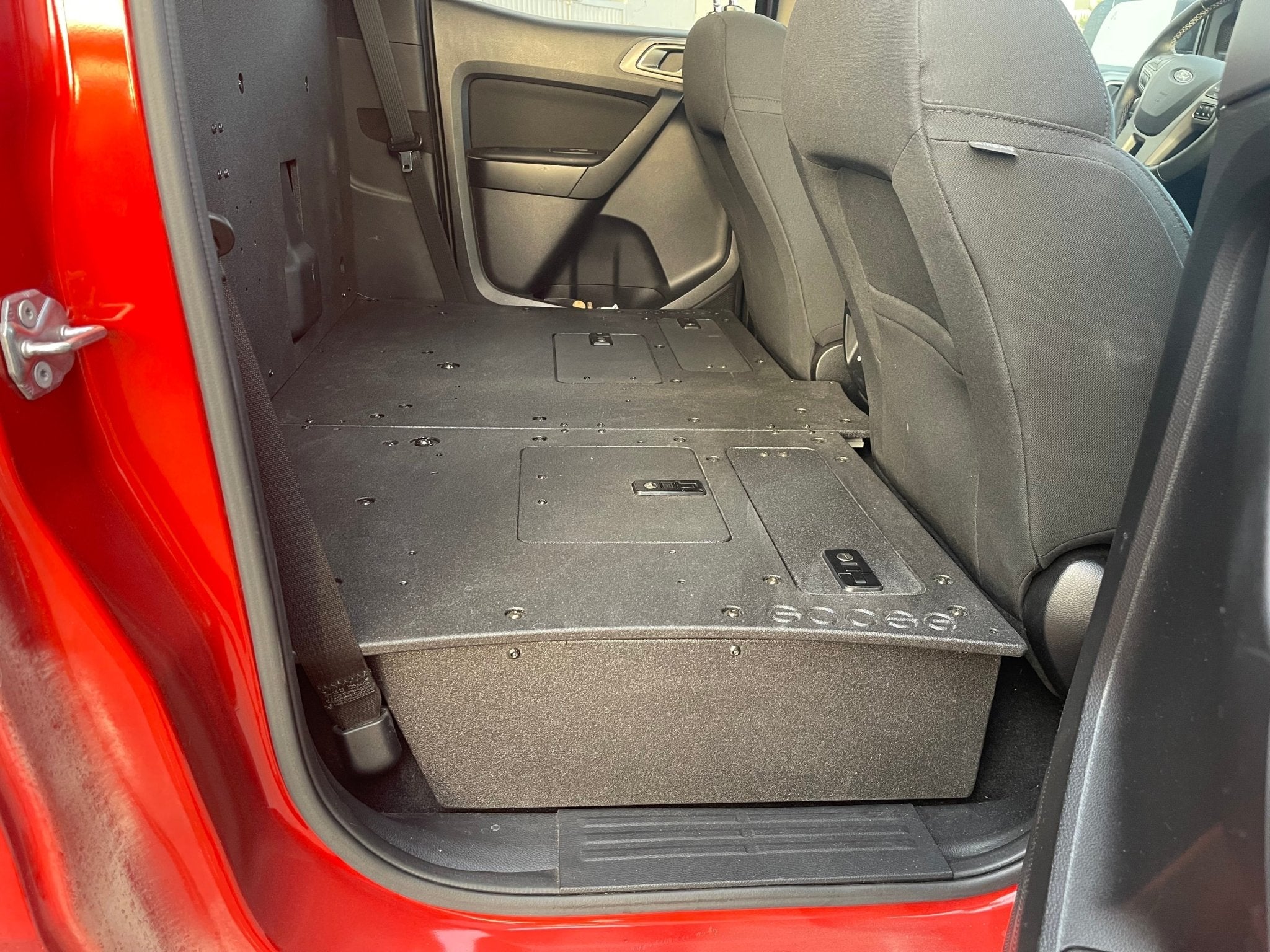 Ford Ranger 2019 - 2023 4th Gen. Super Crew - 100% Second Row Seat Delete Plate System - Spirit of 1876 - Goose Gear
