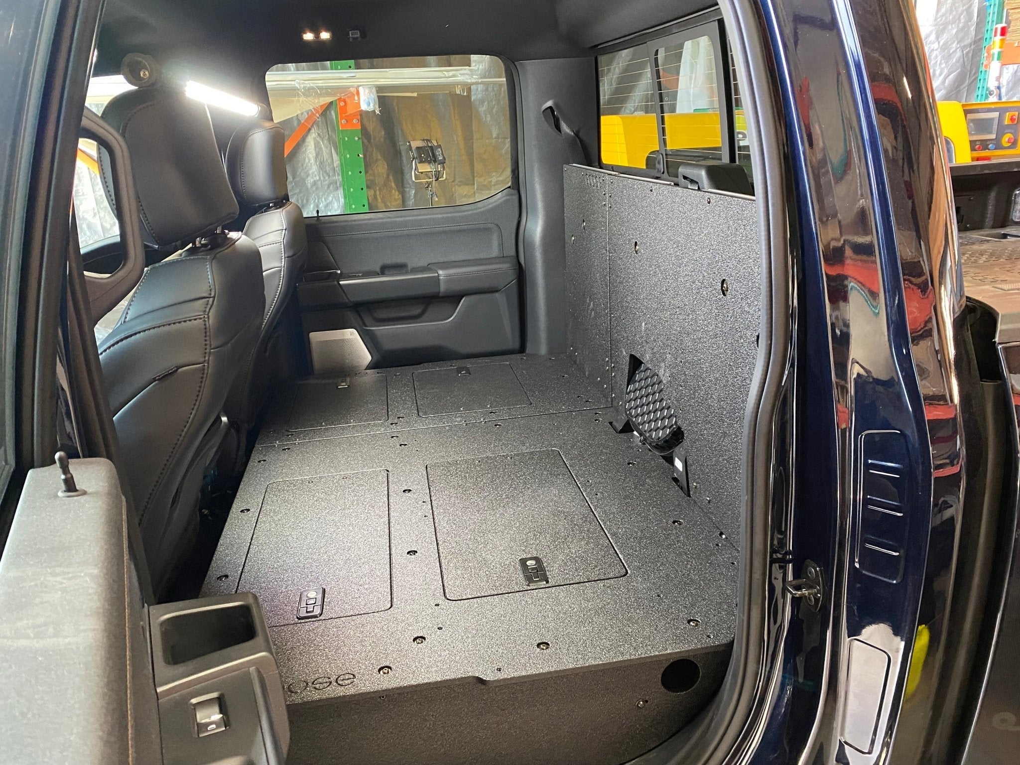 Ford Super Duty F250 - F550 2017 - Present 4th & 5th Gen. Crew Cab - Second Row Seat Delete Plate System - Spirit of 1876 - Goose Gear