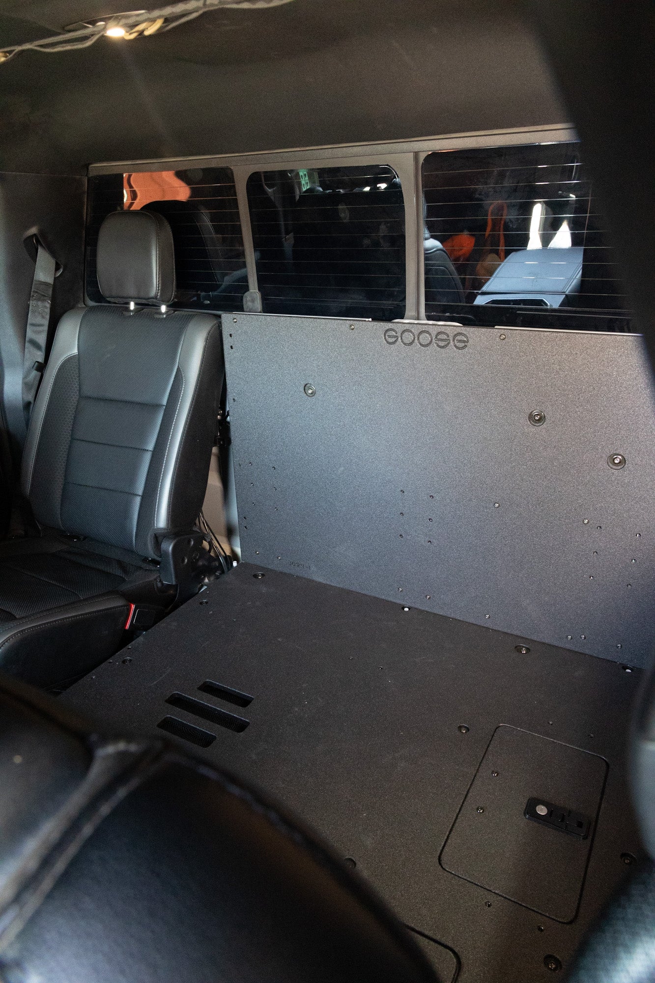 Ford Super Duty F250 - F550 2017 - Present 4th & 5th Gen. Crew Cab - Second Row Seat Delete Plate System - Spirit of 1876 - Goose Gear