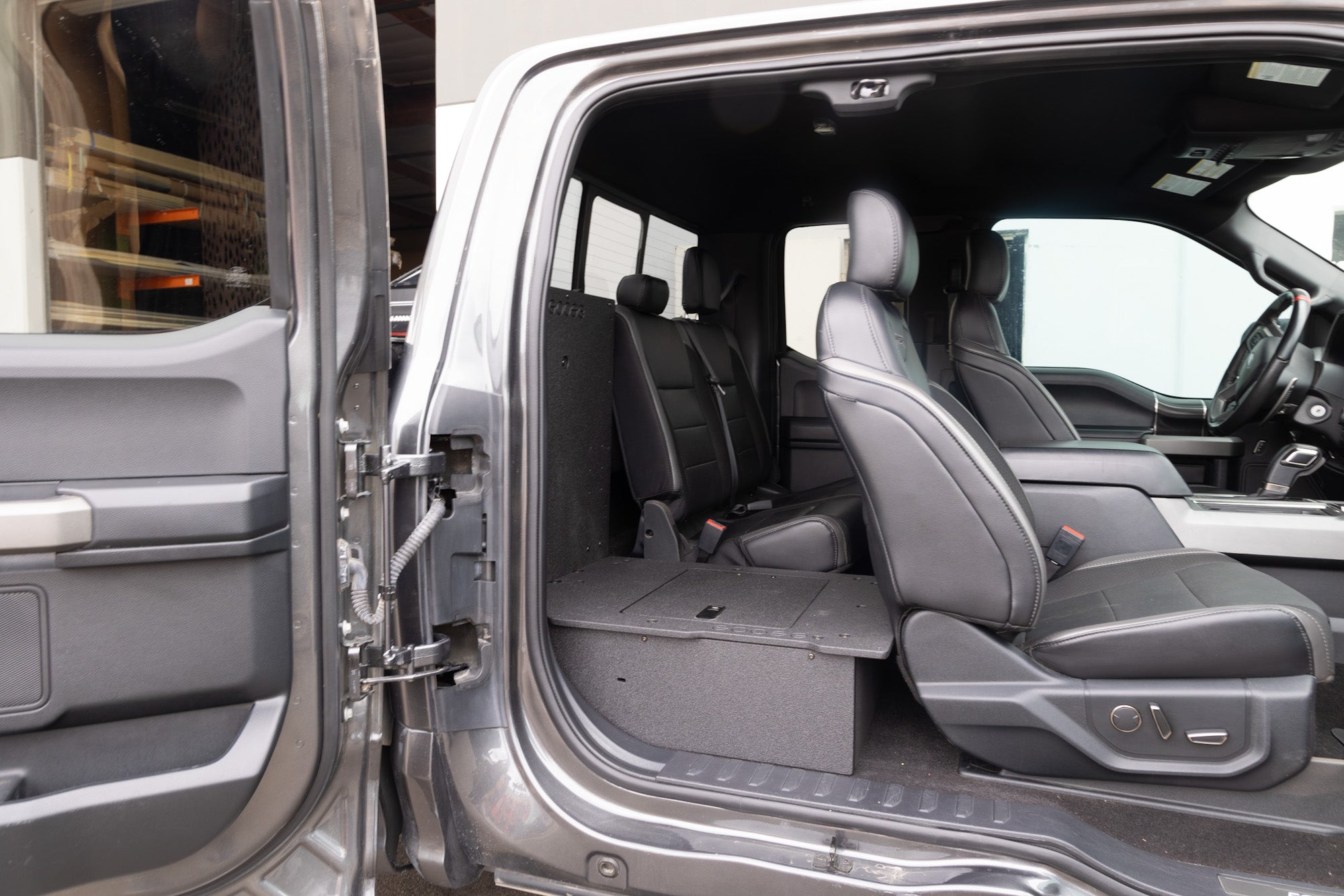 Ford Super Duty F250 - F550 2017 - Present 4th & 5th Gen. Super Cab - Second Row Seat Delete Plate System - Spirit of 1876 - Goose Gear