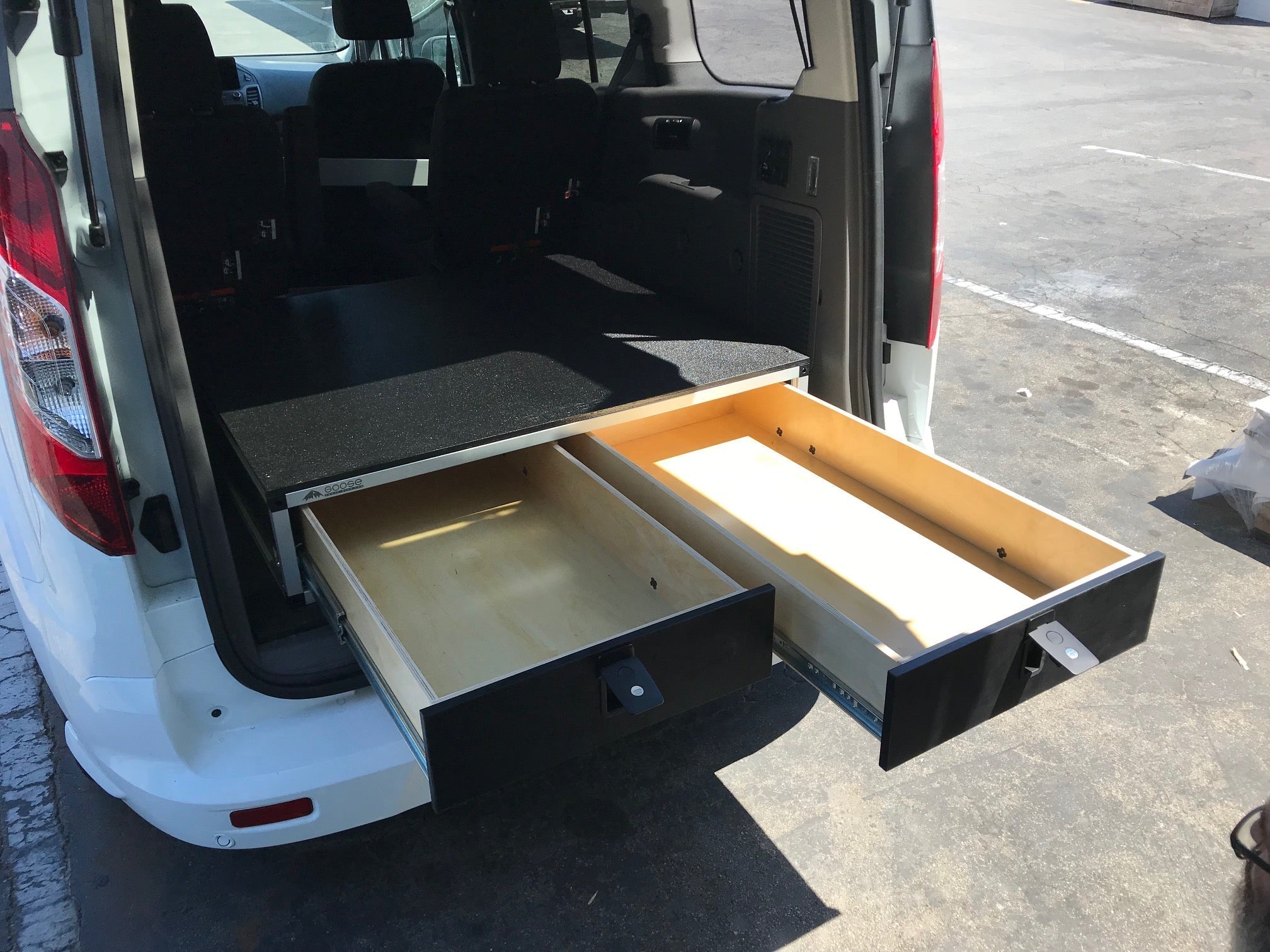 Ford Transit Connect 2014 - 2023 2nd Gen. - Side x Side Drawer Module - 43 3/8" Wide x 8" High x 40" Depth - Spirit of 1876 - Goose Gear