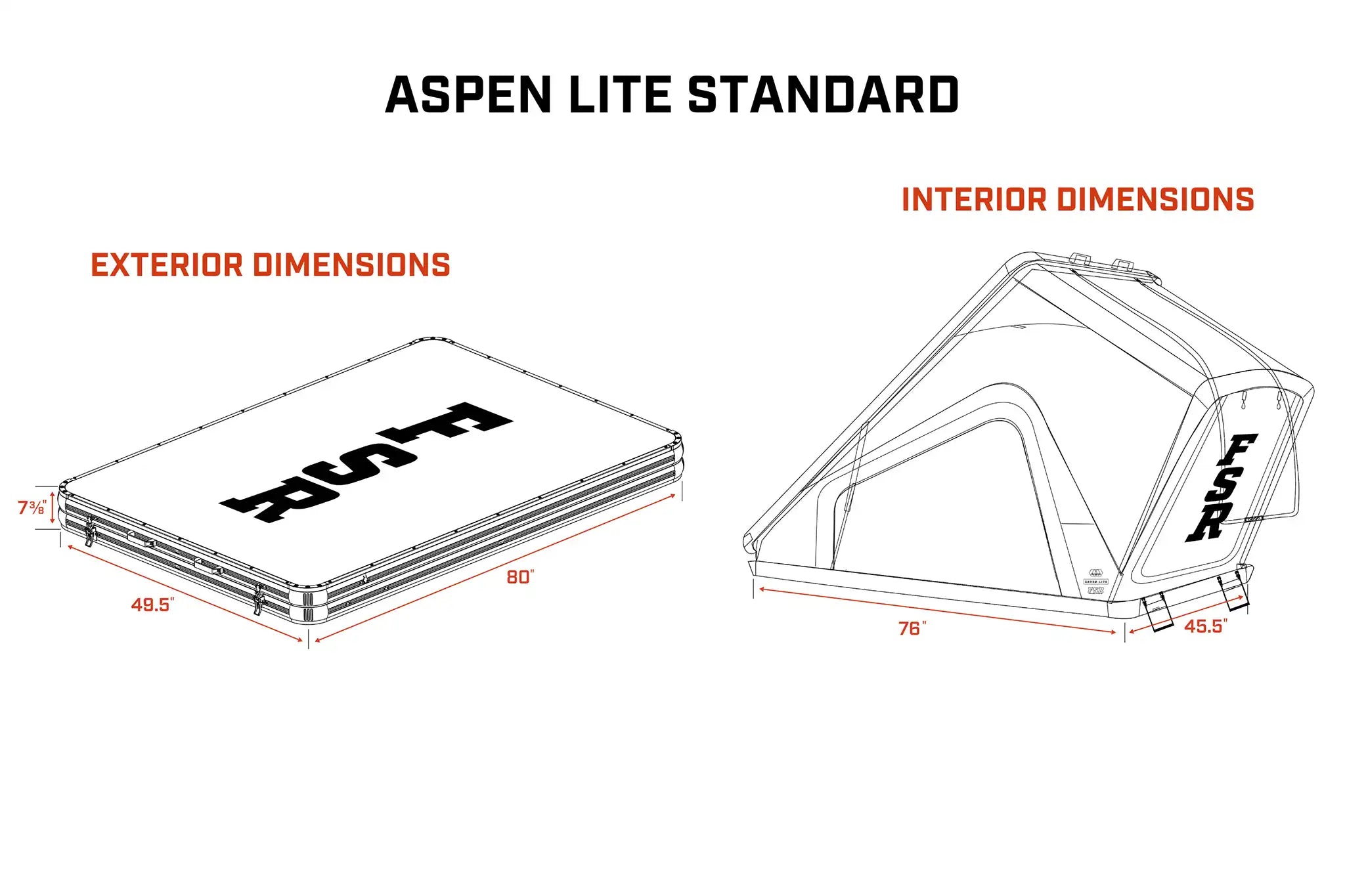 Free Spirit Recreation Aspen Lite Standard - Rooftop Tent - Spirit of 1876 - Backwoods Adventure Mods