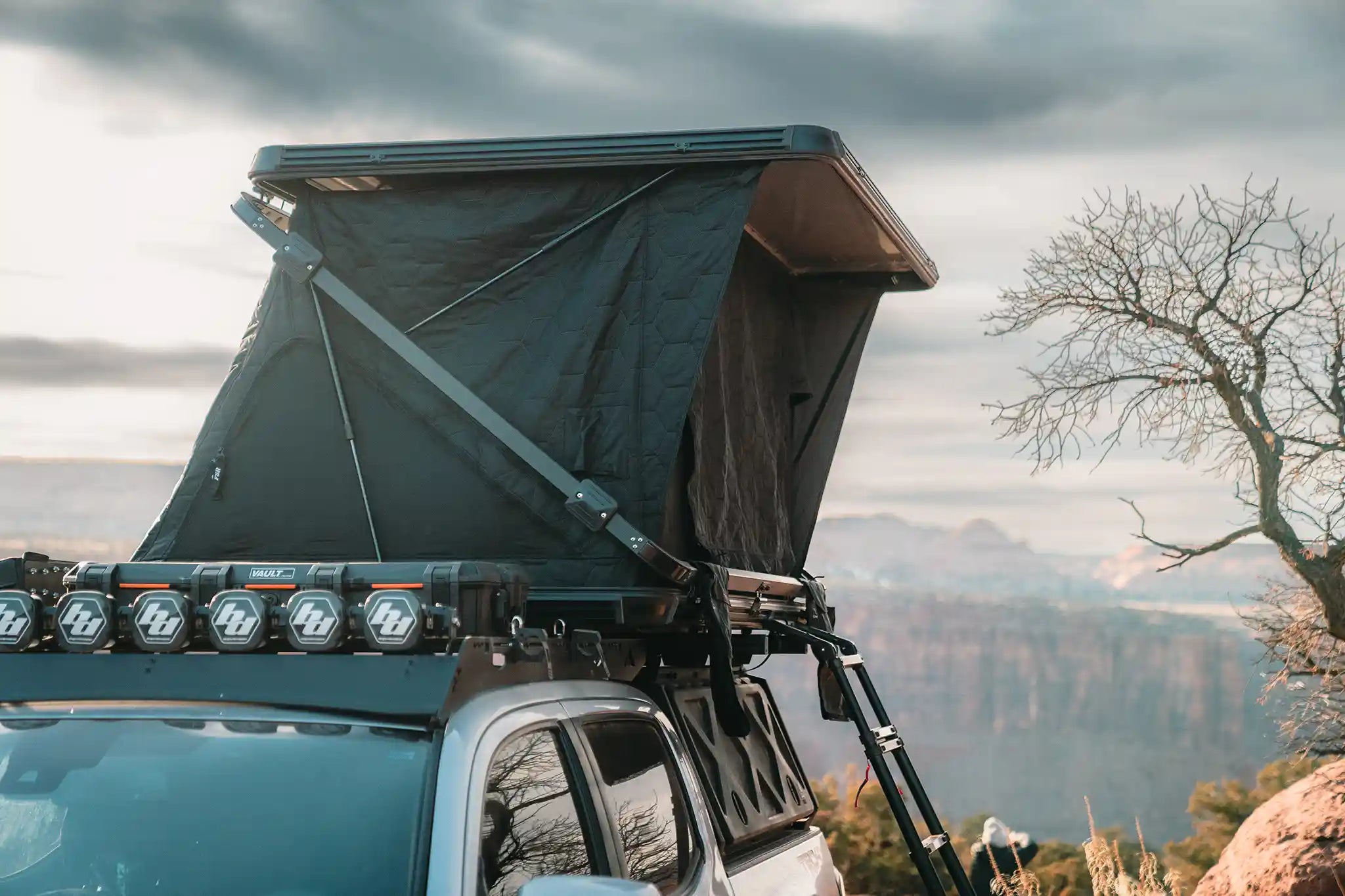 Free Spirit Recreation Evolution V3 XL - Rooftop Tent - Spirit of 1876 - Backwoods Adventure Mods