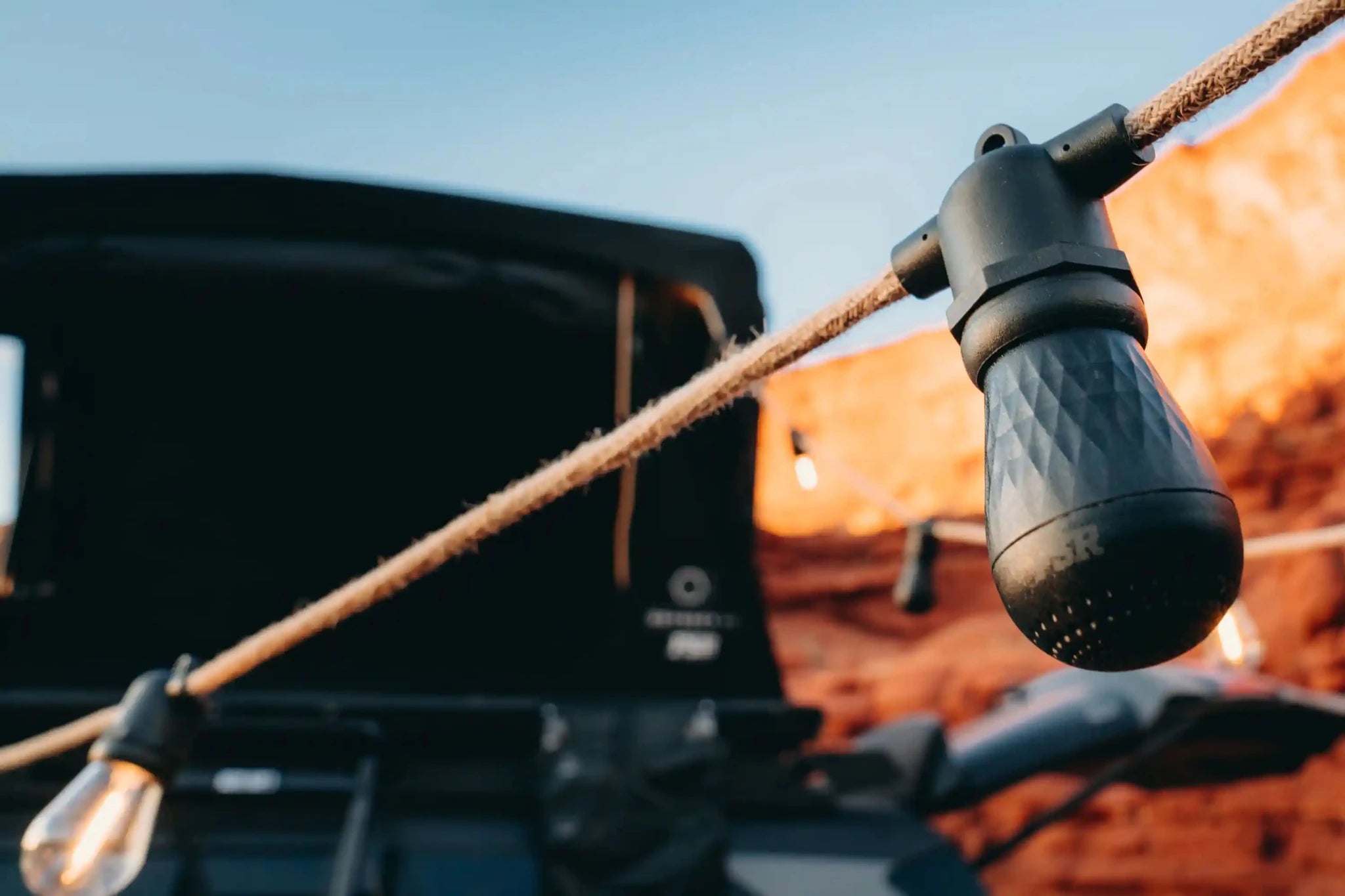 Camping String Lights with Speakers - Spirit of 1876 - Freespirit Recreation