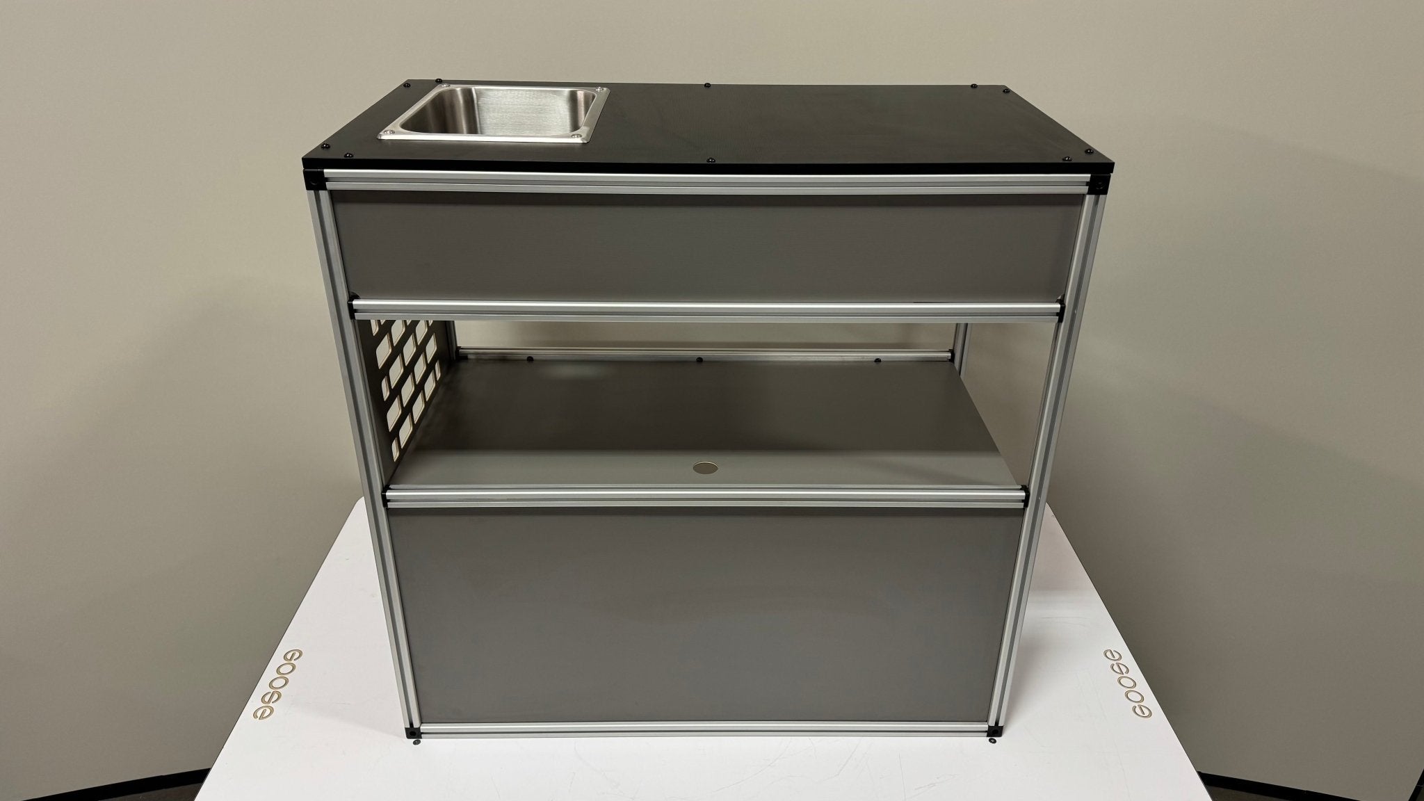 Goose Gear Camper System - Midsize Truck 6Ft Bed - Passenger Side Front Sink and Storage Utility Module - Spirit of 1876 - Goose Gear