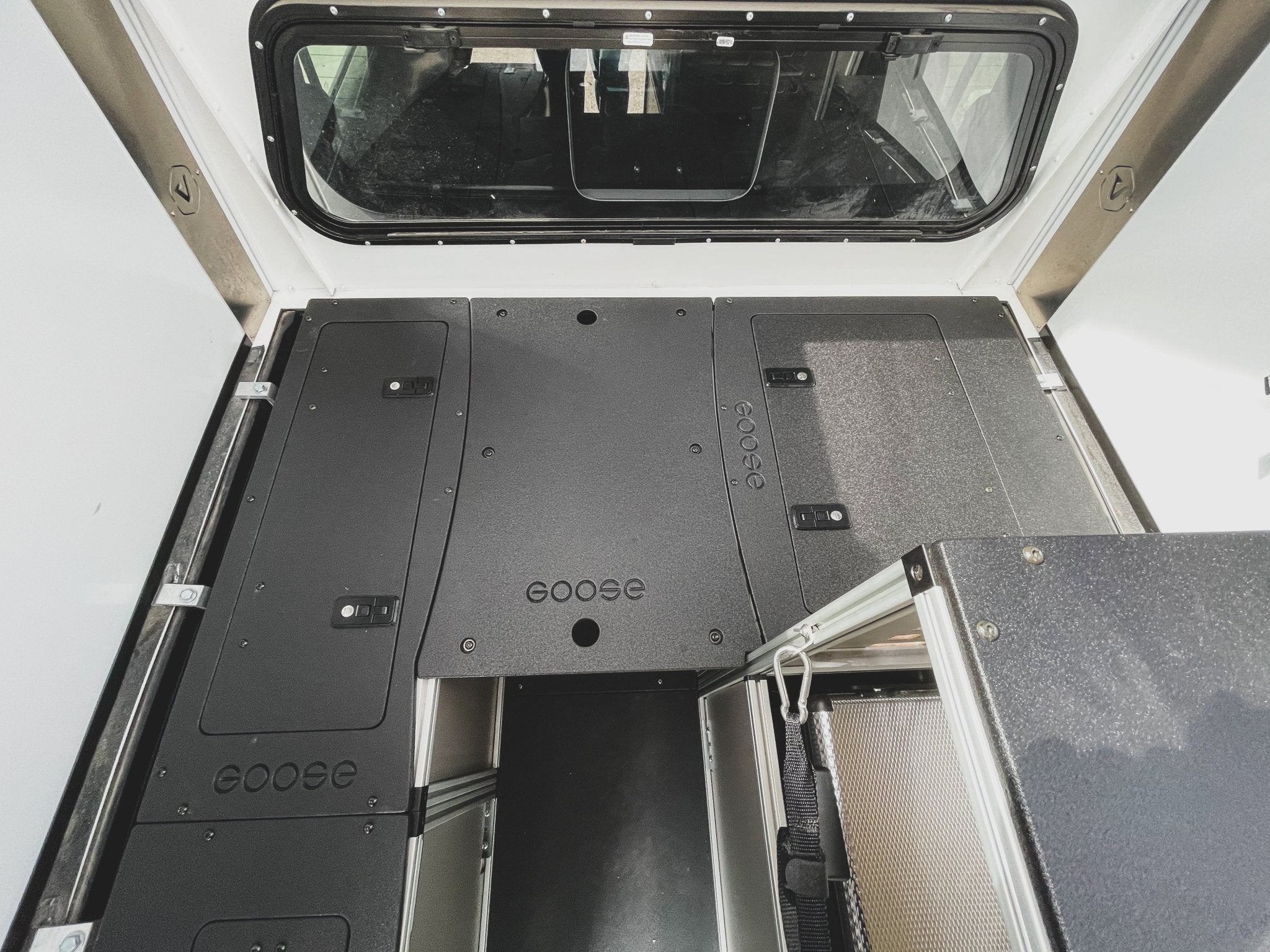 Goose Gear Camper System - Midsize Truck 6Ft Bed - Passenger Side Front Utility Module - Spirit of 1876 - Goose Gear