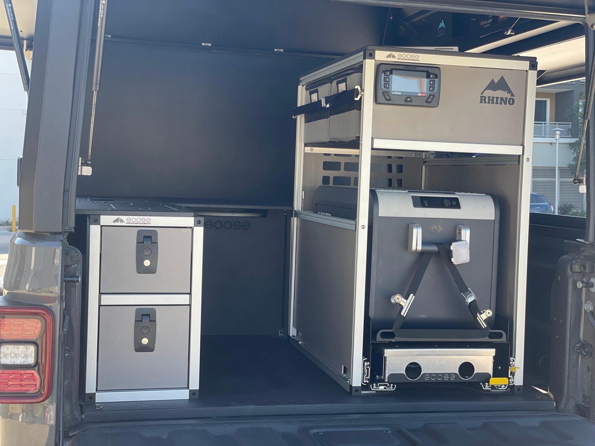 Goose Gear Camper System - Midsize Truck and Full Size Truck - Rear Passenger Side CampKitchen Module - Spirit of 1876 - Goose Gear