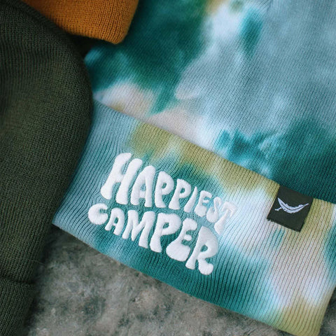 Trek Light Happiest Camper Tie Dye Beanie