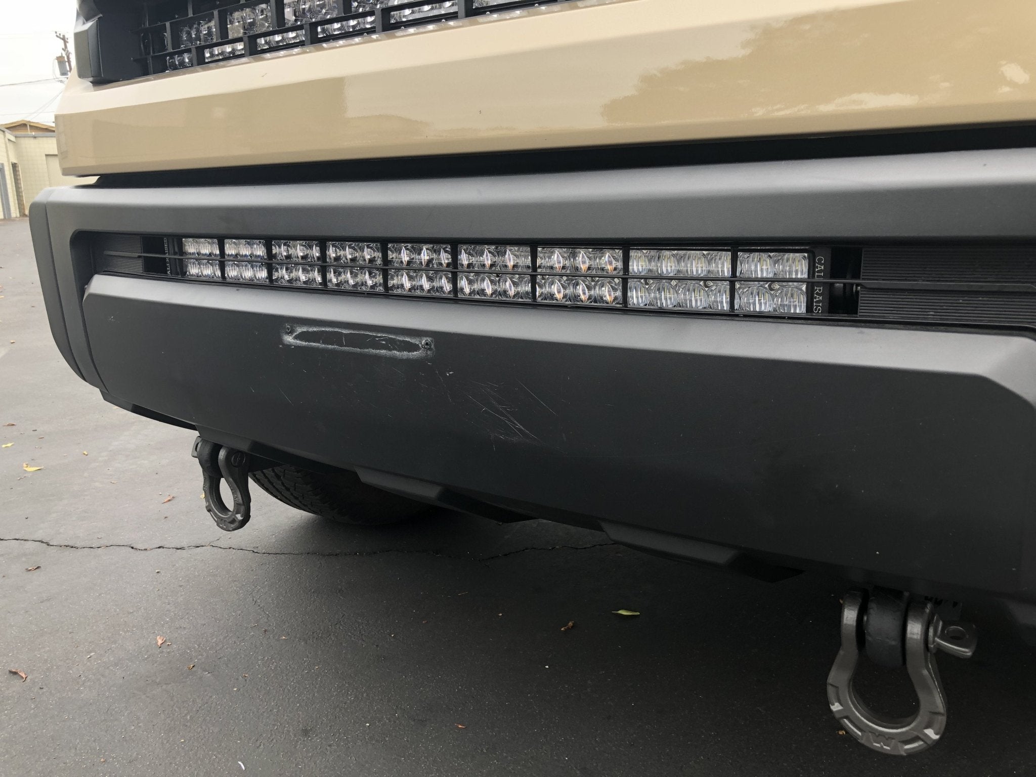 32" Lower Bumper Hidden LED Light Bar Brackets Kit For 2014 - 2021 Toyota Tundra - Spirit of 1876Dealers of Cali Raised LED