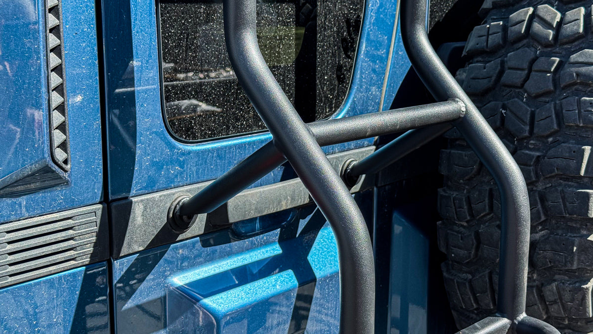 Ineos Grenadier Rear Ladder with Jerry Can Holder | No-Drill Overland Accessory