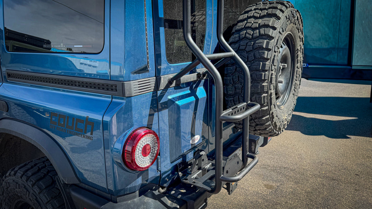 Ineos Grenadier Rear Ladder with Jerry Can Holder | No-Drill Overland Accessory