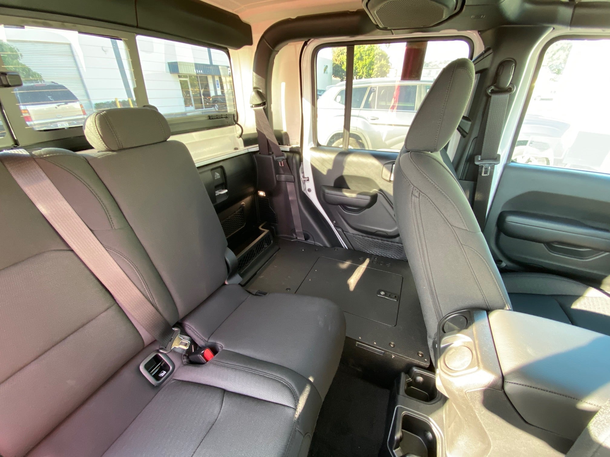 Jeep Gladiator 2019 - Present JT 4 Door - Second Row Seat Delete Plate System - Spirit of 1876 - Goose Gear