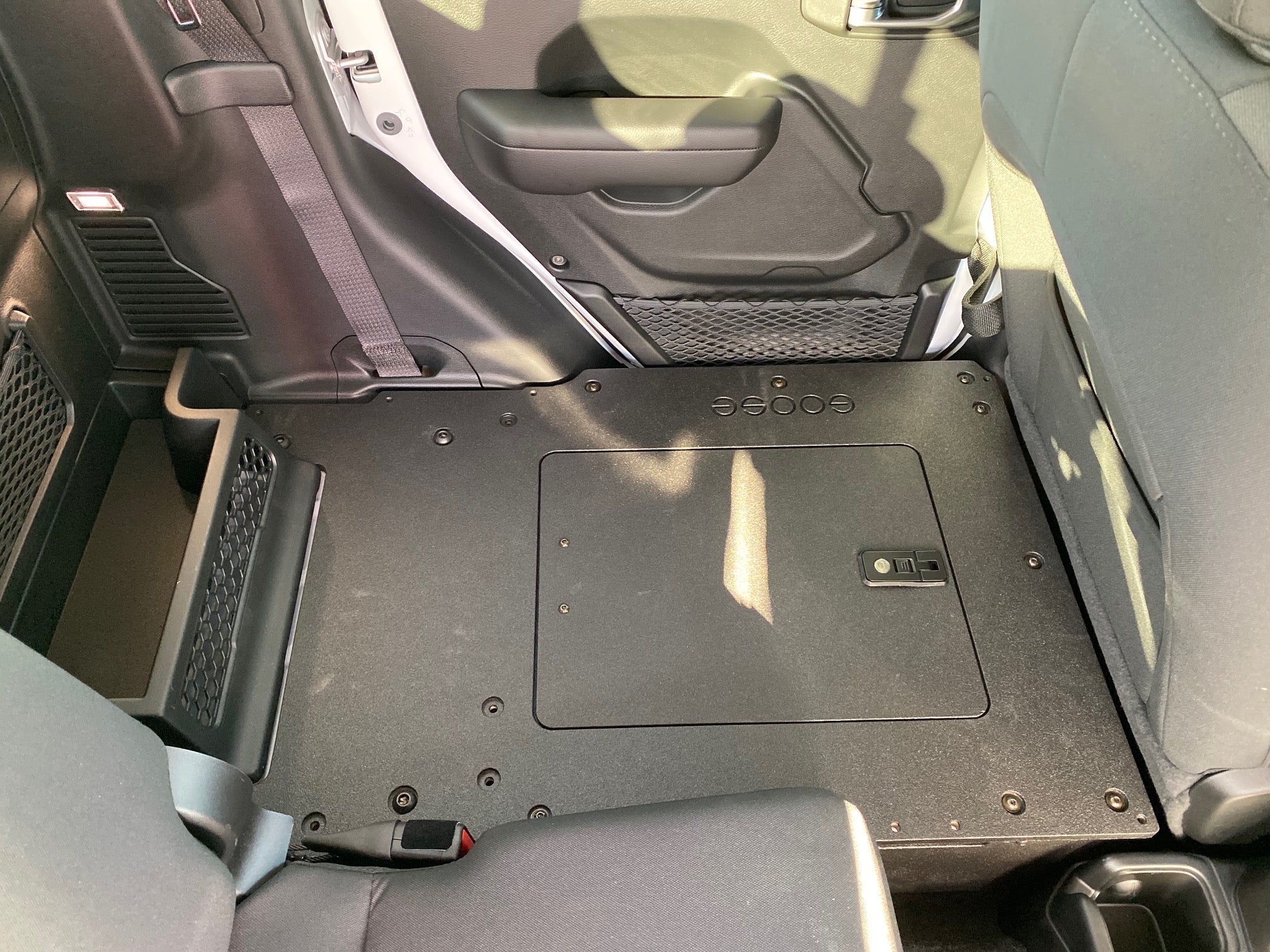 Jeep Gladiator 2019 - Present JT 4 Door - Second Row Seat Delete Plate System - Spirit of 1876 - Goose Gear