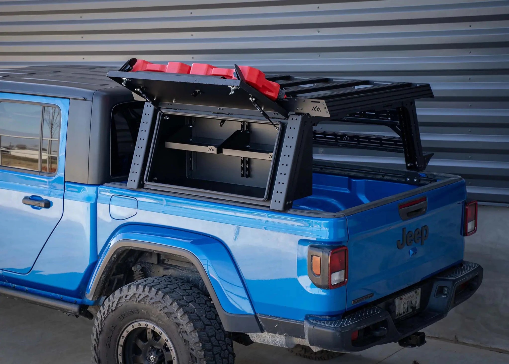 Overland Bed Rack Storage Box - Jeep Gladiator - Spirit of 1876 - Backwoods Adventure Mods