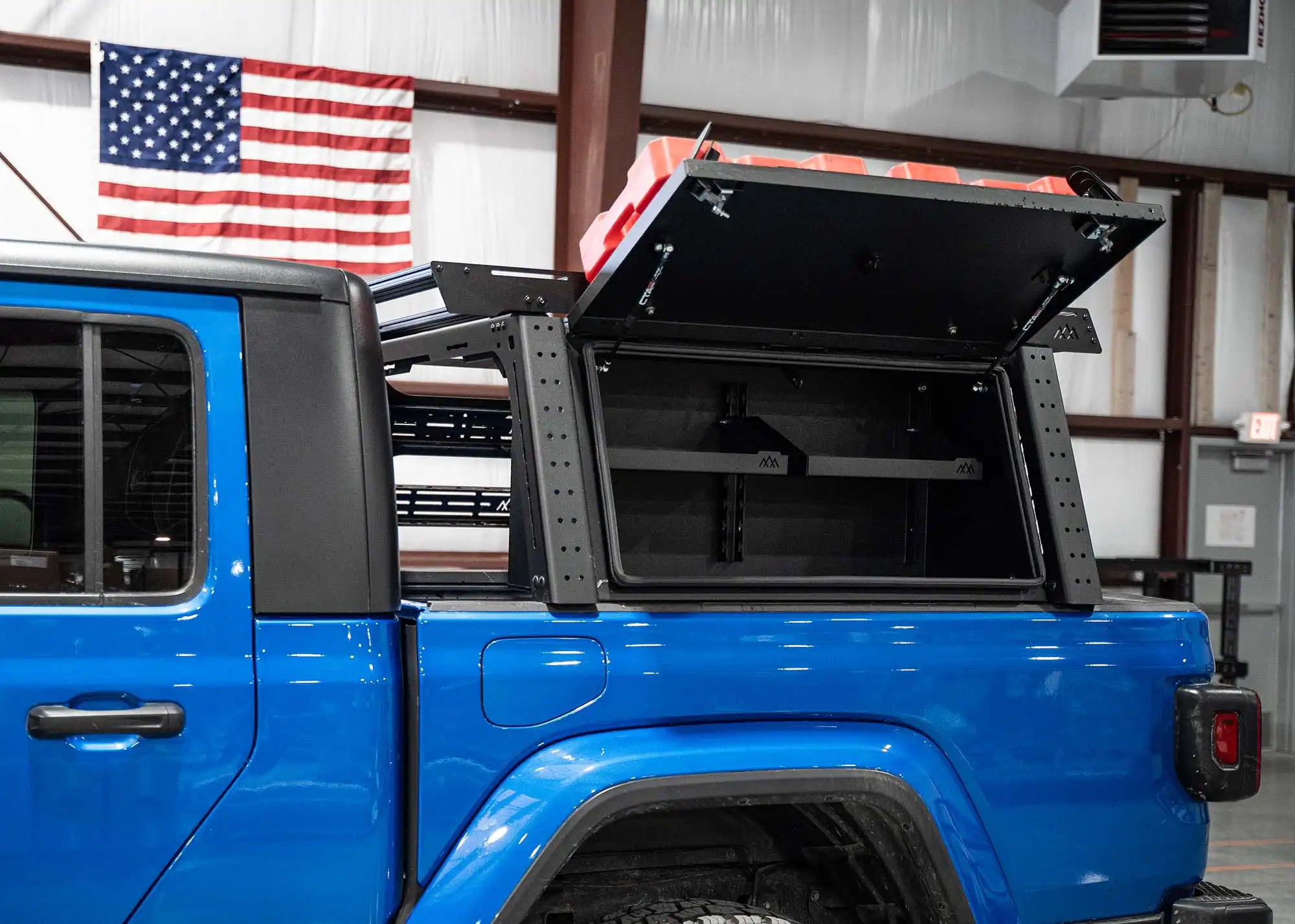 Overland Bed Rack Storage Box - Jeep Gladiator - Spirit of 1876 - Backwoods Adventure Mods