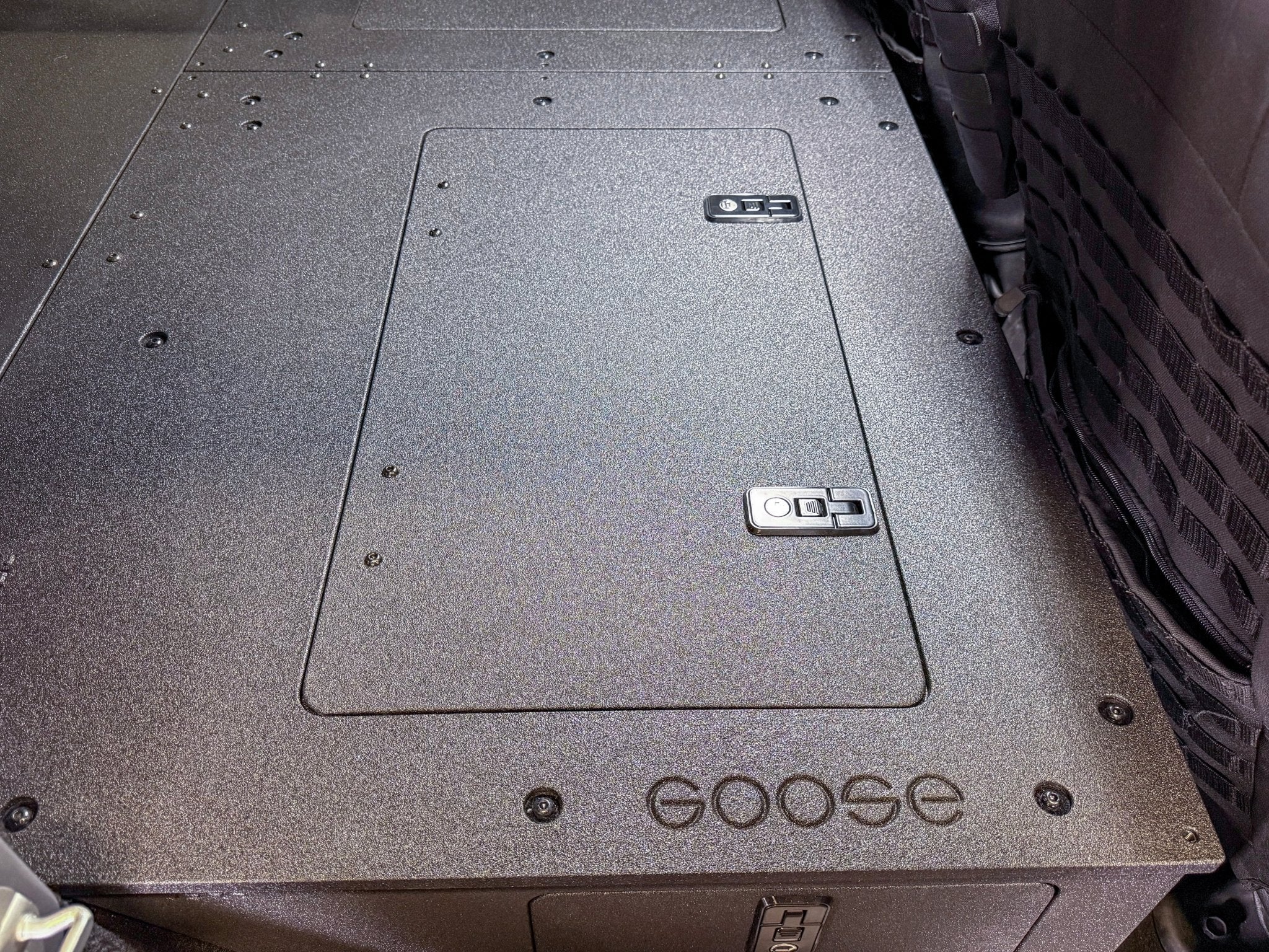 Jeep - Wrangler - 2007 - 2018 - JKU - 4 Door - Explore Series - Seat Delete Plate System - Second Row - Module Based - 8" Module - Spirit of 1876Goose Gear