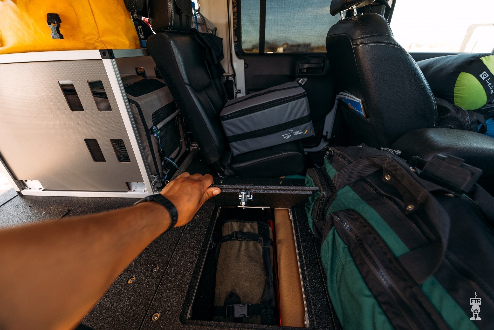 Legacy Product - Jeep Wrangler 2007 - 2018 JKU 4 Door - Second Row Seat Delete Plate System - Spirit of 1876 - Goose Gear